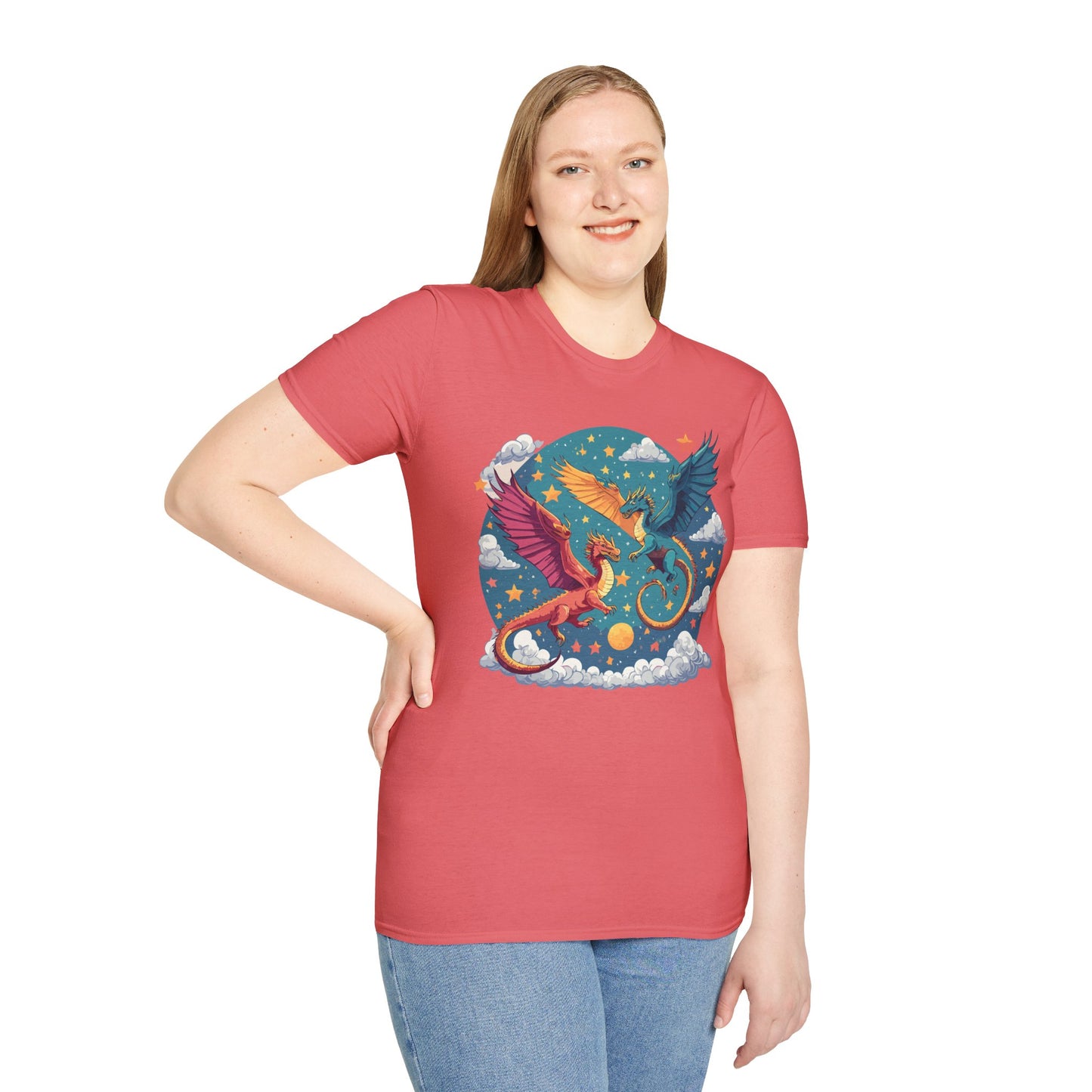 Dragon T Shirt, Dragon Shirt, Shirt with Animals, Animal Shirt