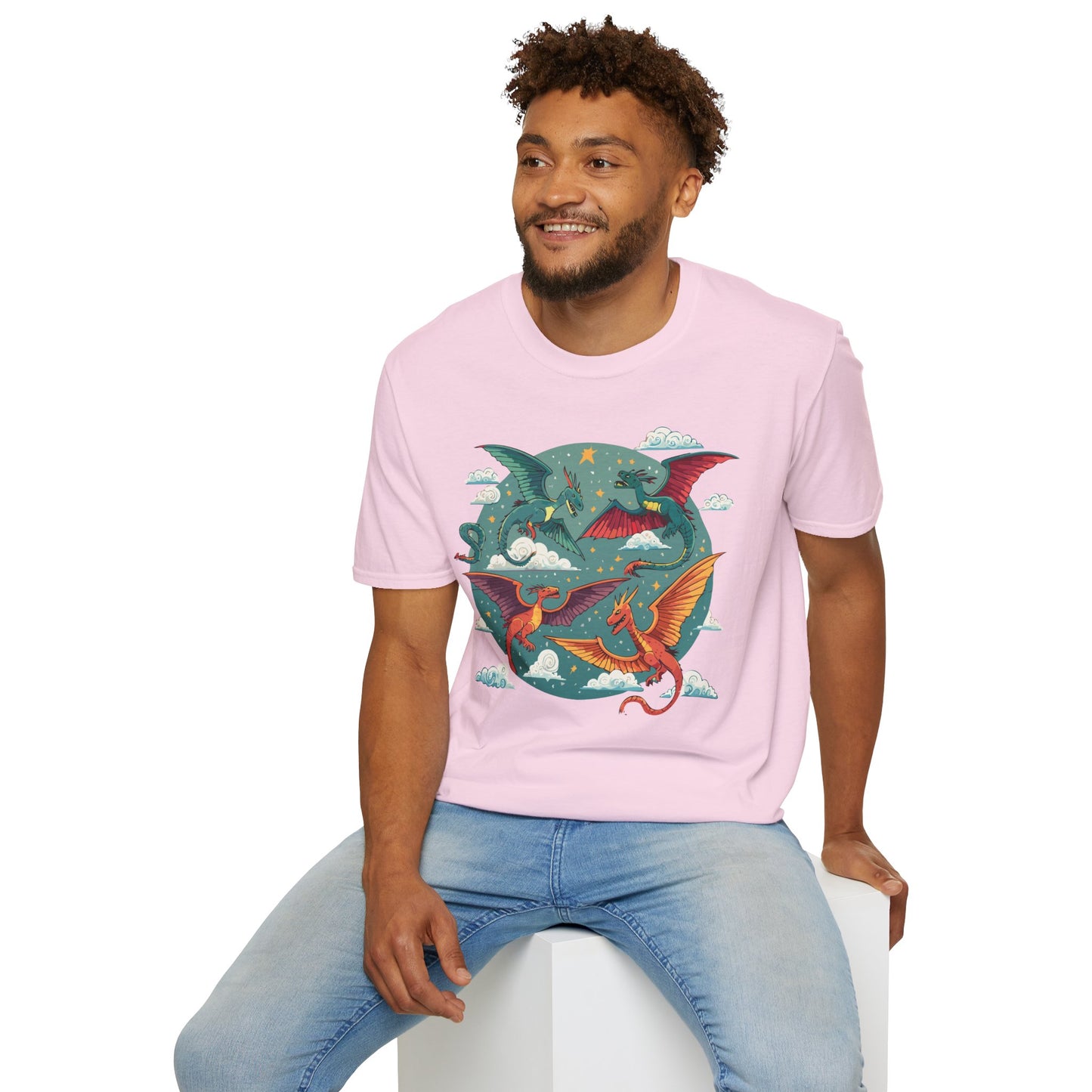 Dragon T Shirt, Dragon Shirt, Shirt with Animals, Animal Shirt
