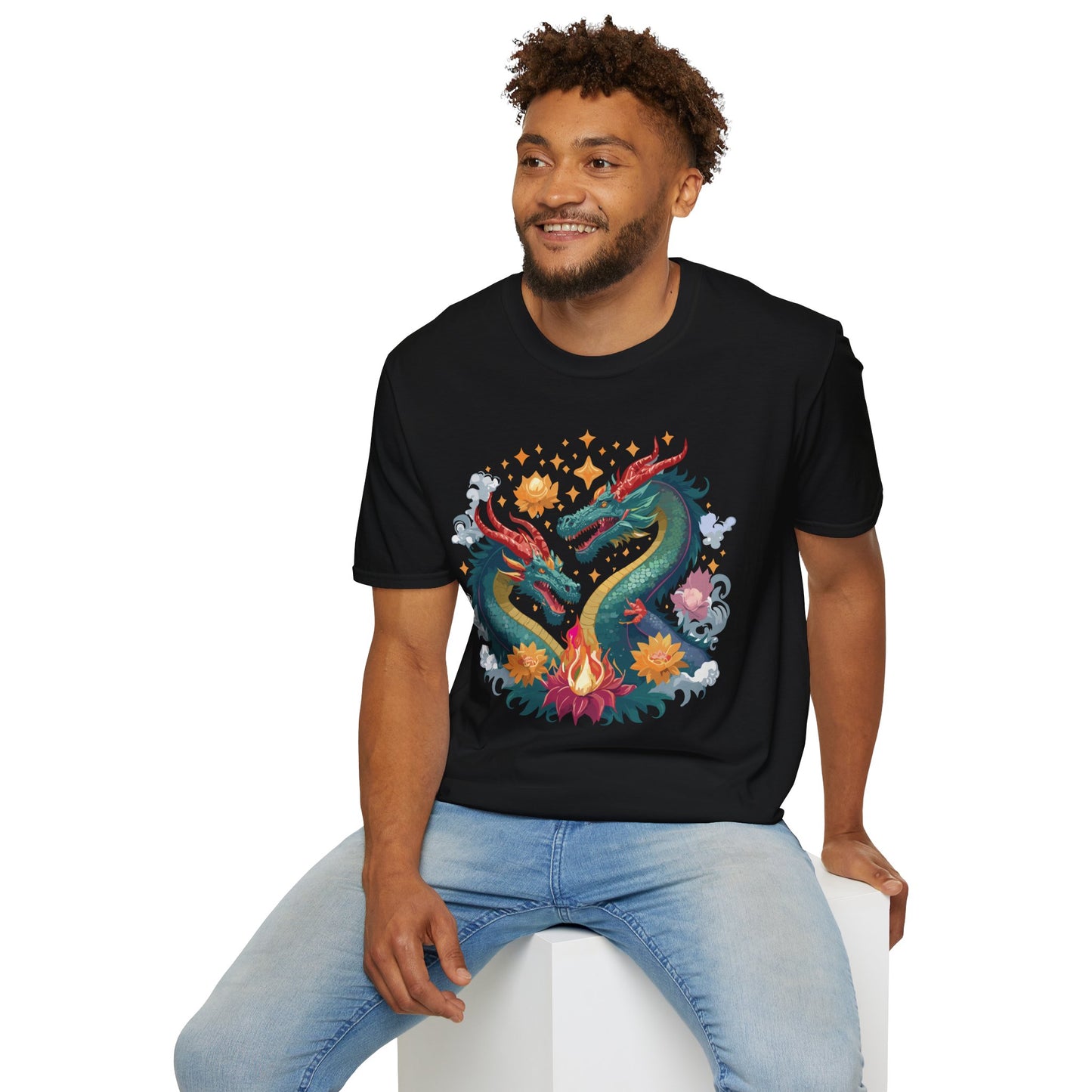 Dragon T Shirt, Dragon Shirt, Shirt with Animals, Animal Shirt