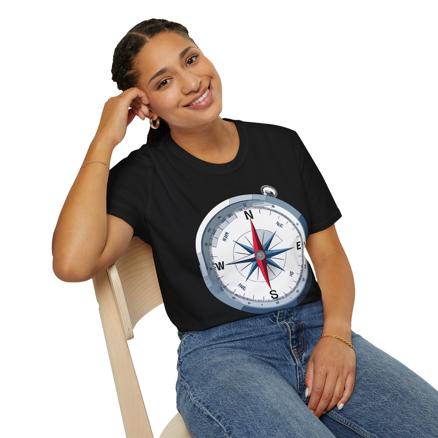Compass T Shirt, Compass Shirt, Shirt with Compass, Navigator Shirt