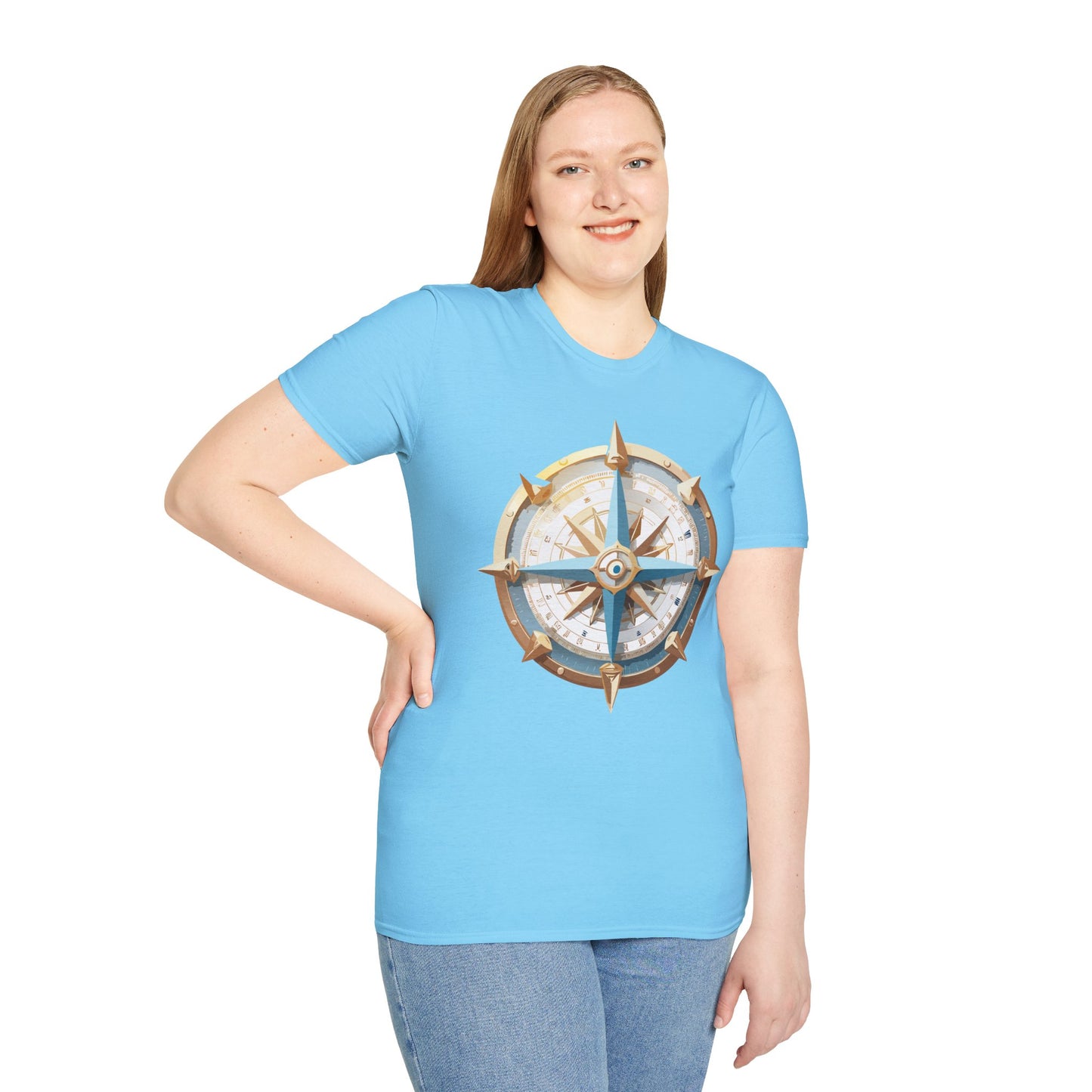 Compass T Shirt, Compass Shirt, Shirt with Compass, Navigator Shirt