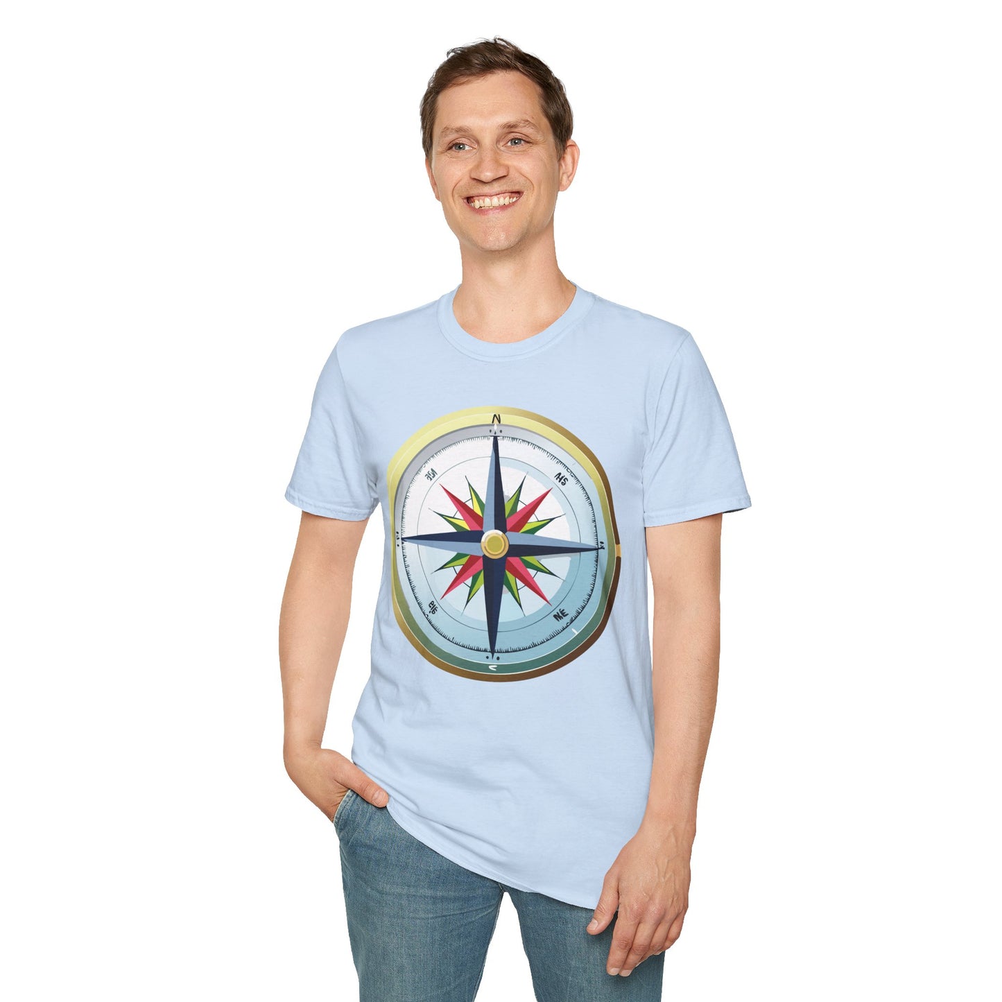 Compass T Shirt, Compass Shirt, Shirt with Compass, Navigator Shirt