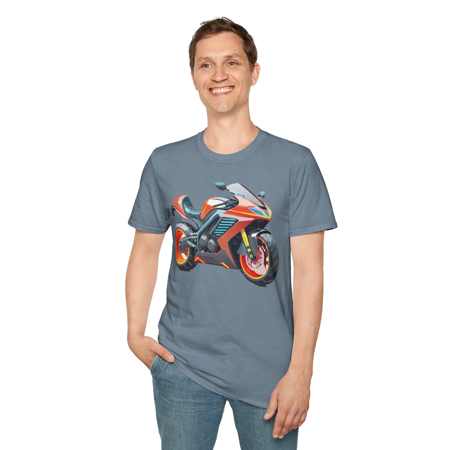 Bike T Shirt, Moto Shirt, Shirt with Motorcycle, MTB T Shirts
