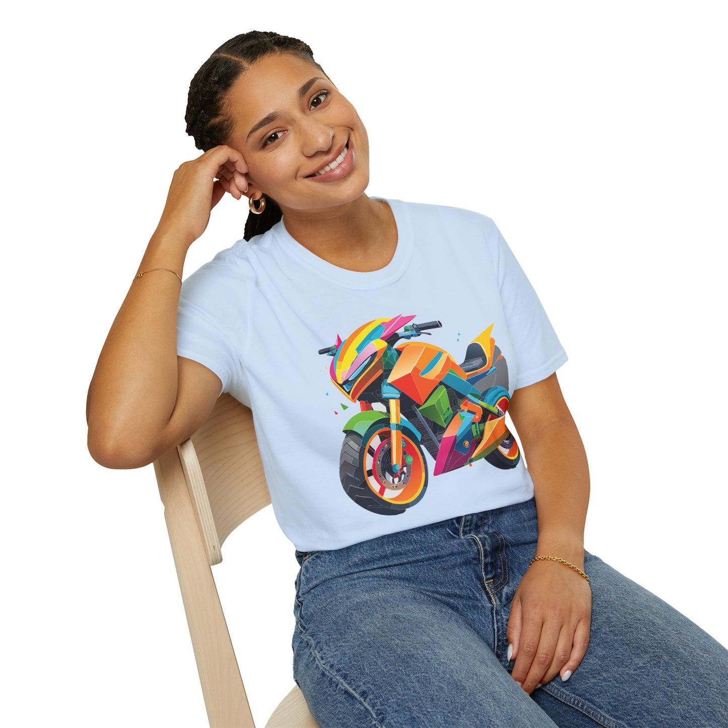 Bike T Shirt, Moto Shirt, Shirt with Motorcycle, MTB T Shirts