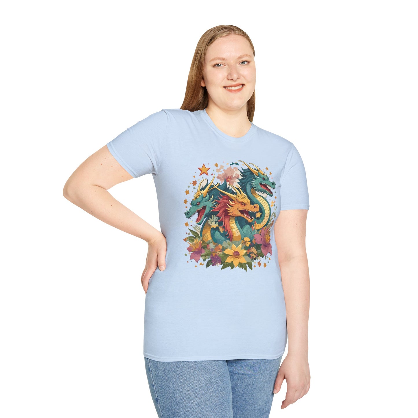 Dragon T Shirt, Dragon Shirt, Shirt with Animals, Animal Shirt