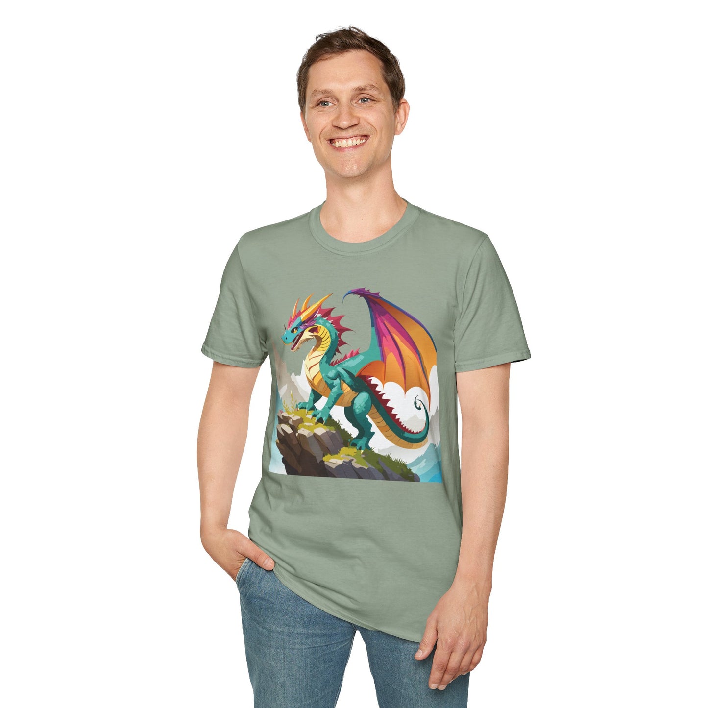 Dragon T Shirt, Dragon Shirt, Shirt with Animals, Animal Shirt