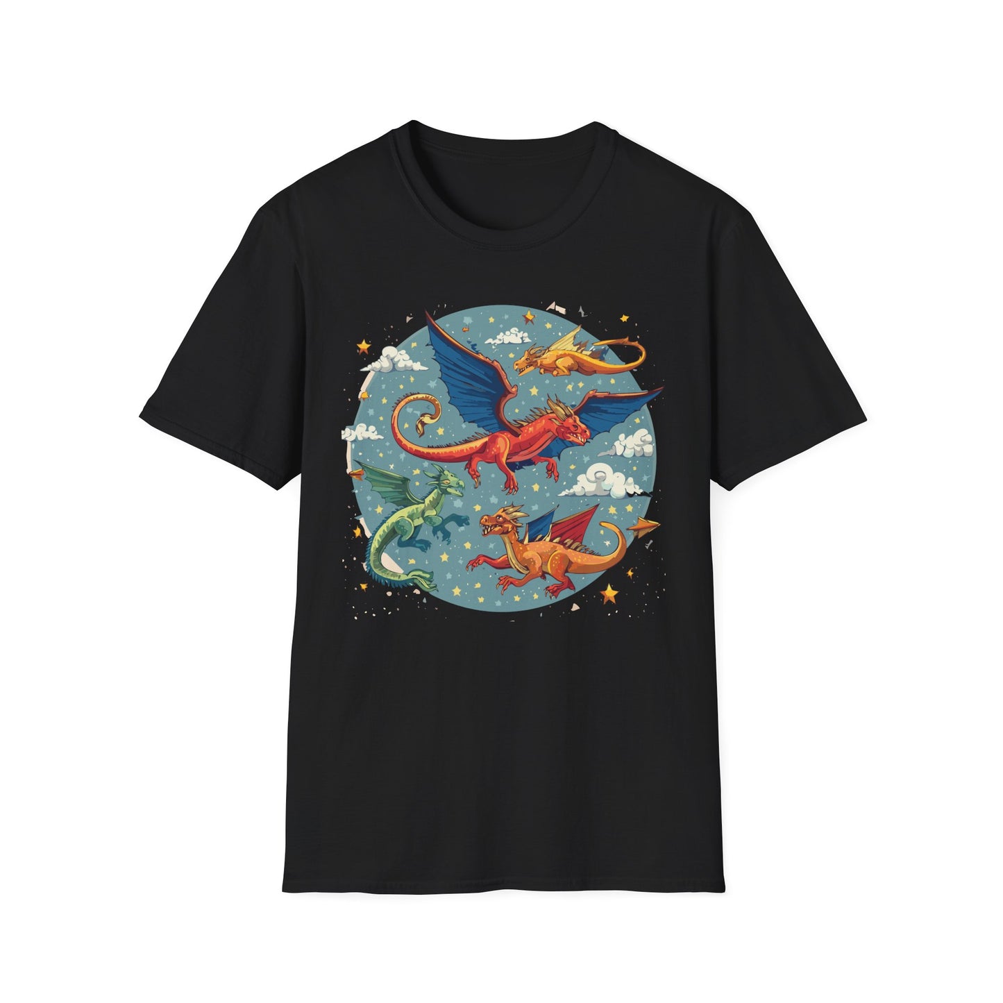 Dragon T Shirt, Dragon Shirt, Shirt with Animals, Animal Shirt