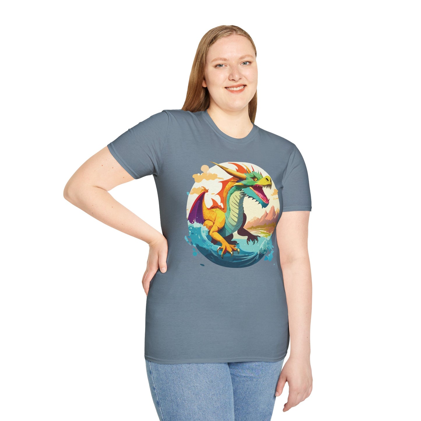 Dragon T Shirt, Dragon Shirt, Shirt with Animals, Animal Shirt
