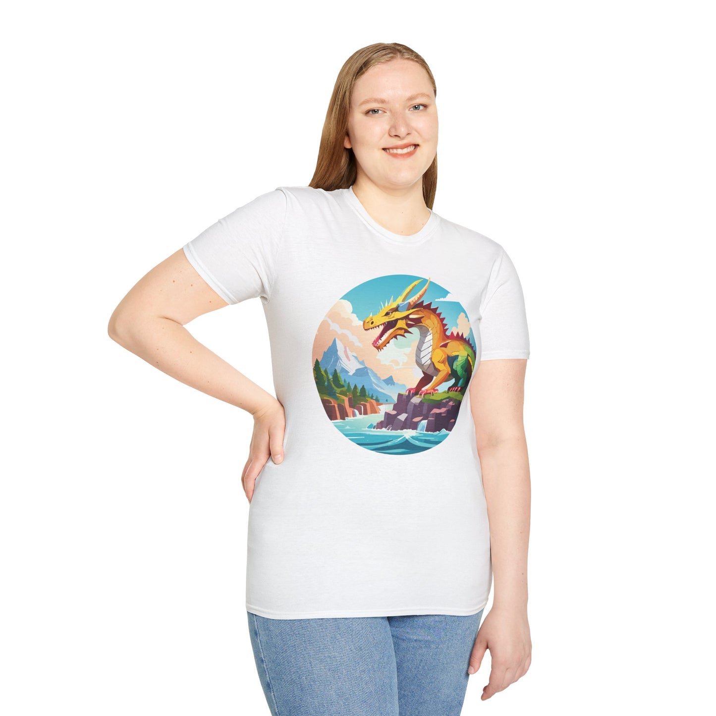 Dragon T Shirt, Dragon Shirt, Shirt with Animals, Animal Shirt
