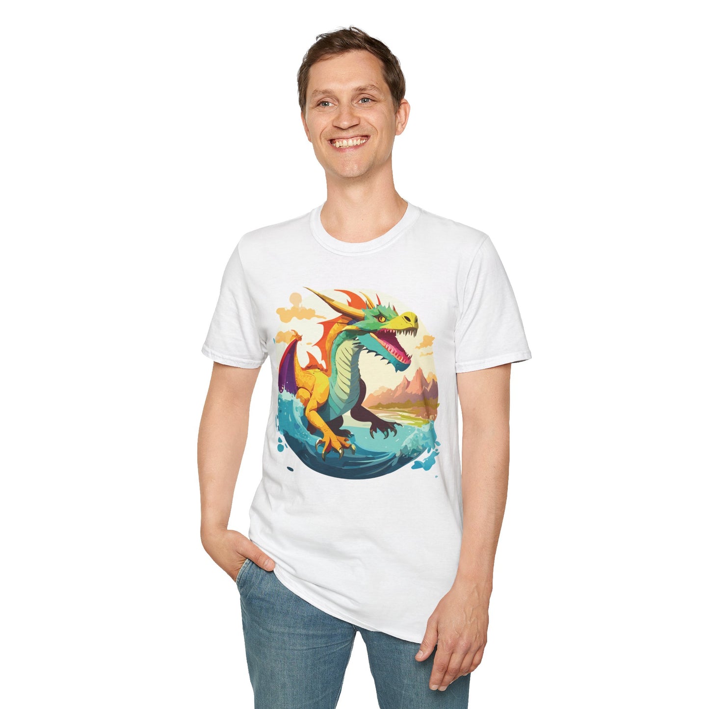 Dragon T Shirt, Dragon Shirt, Shirt with Animals, Animal Shirt