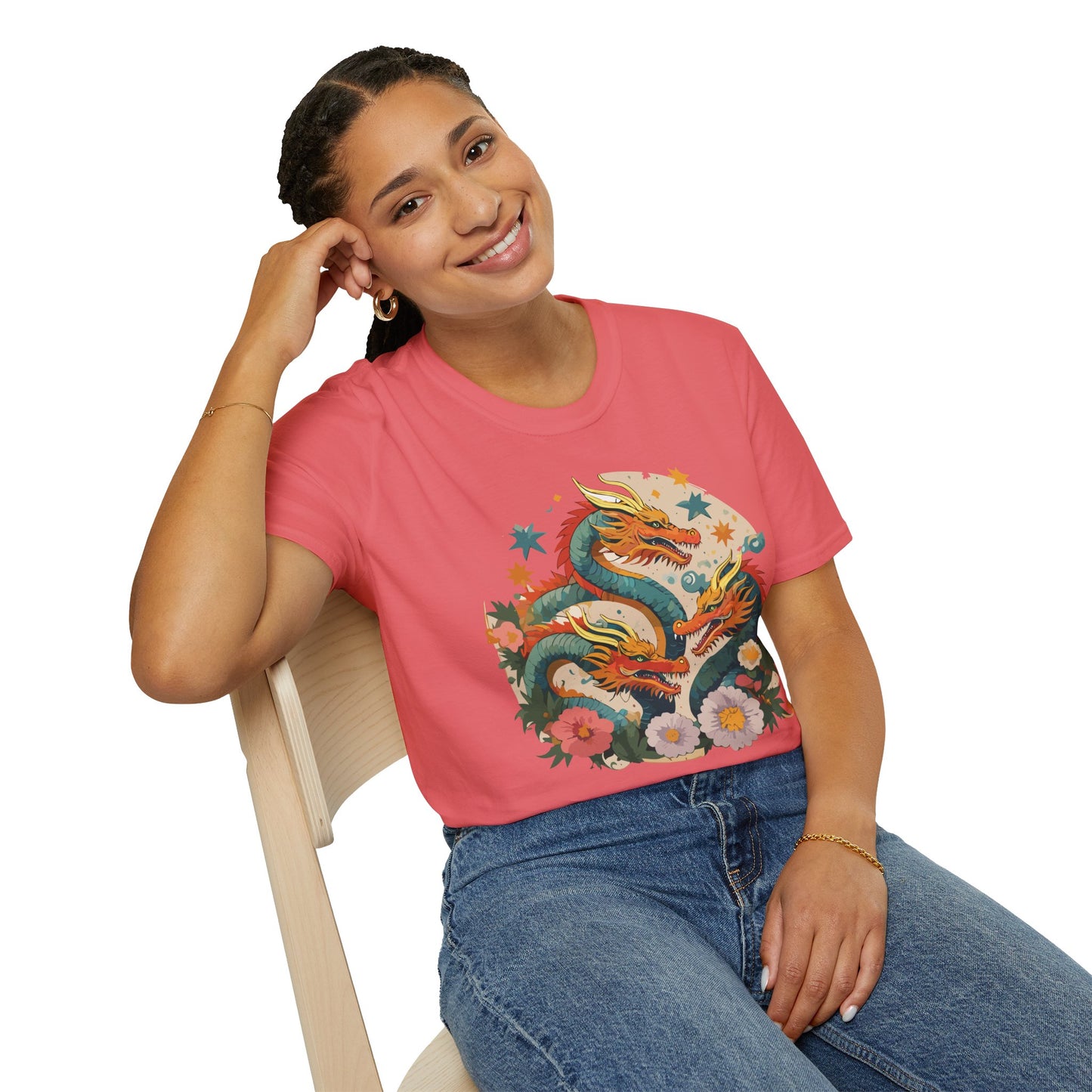 Dragon T Shirt, Dragon Shirt, Shirt with Animals, Animal Shirt