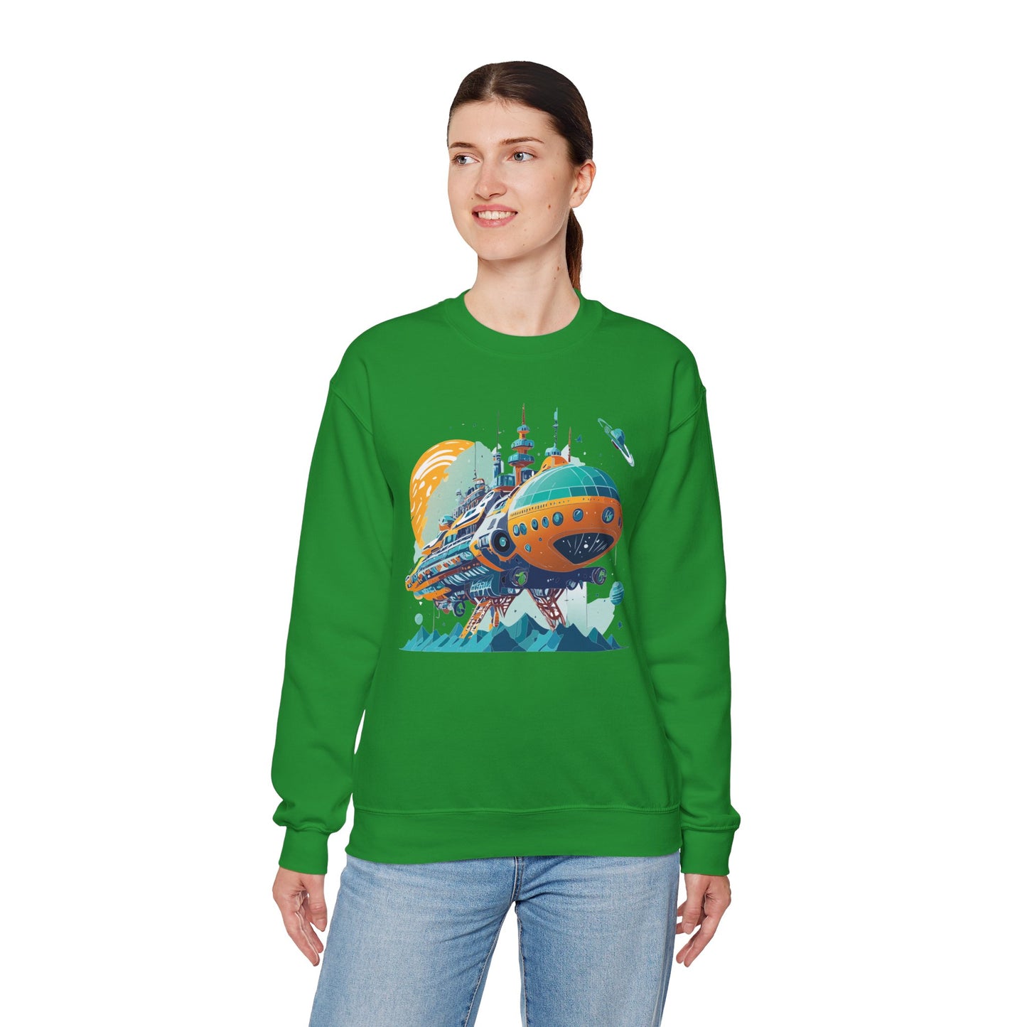 Space Shuttle Sweatshirt, Cosmic Sweatshirt, Astronaut Sweatshirt, Space Cosmic Sweatshirt