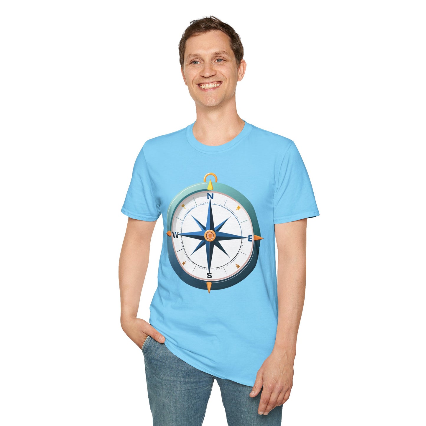 Compass T Shirt, Compass Shirt, Shirt with Compass, Navigator Shirt