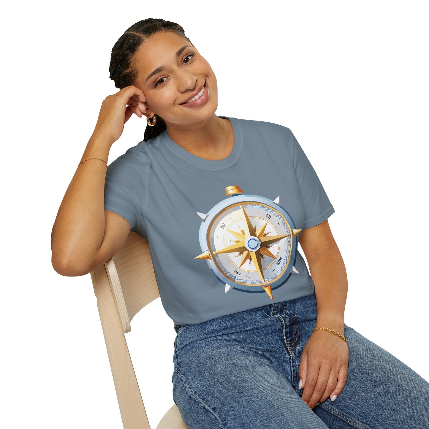 Compass T Shirt, Compass Shirt, Shirt with Compass, Navigator Shirt