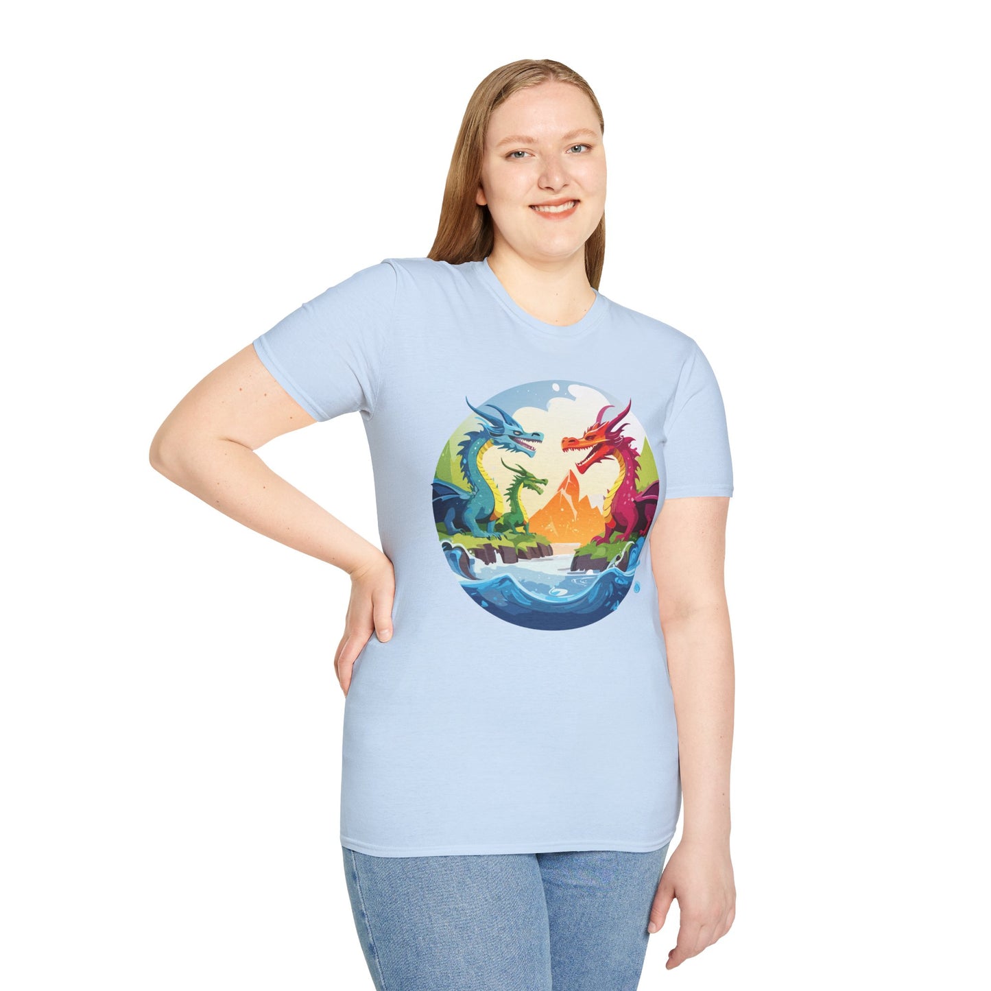 Dragon T Shirt, Dragon Shirt, Shirt with Animals, Animal Shirt