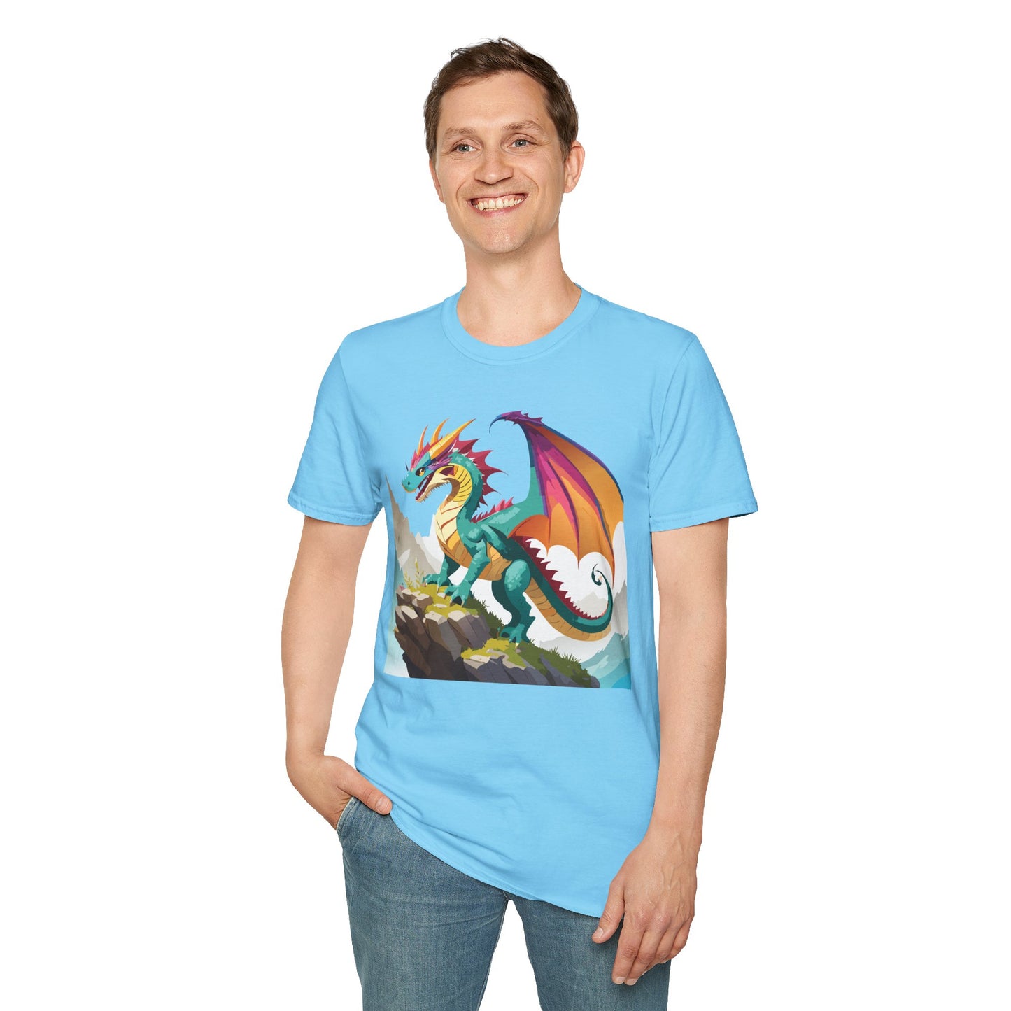 Dragon T Shirt, Dragon Shirt, Shirt with Animals, Animal Shirt