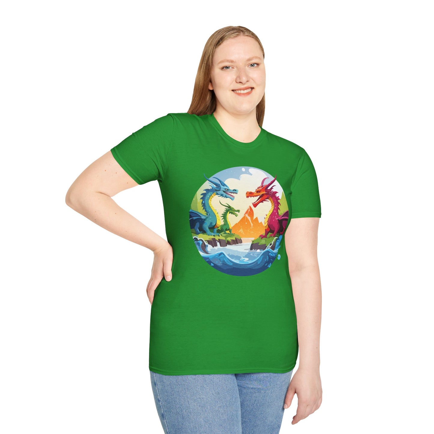 Dragon T Shirt, Dragon Shirt, Shirt with Animals, Animal Shirt