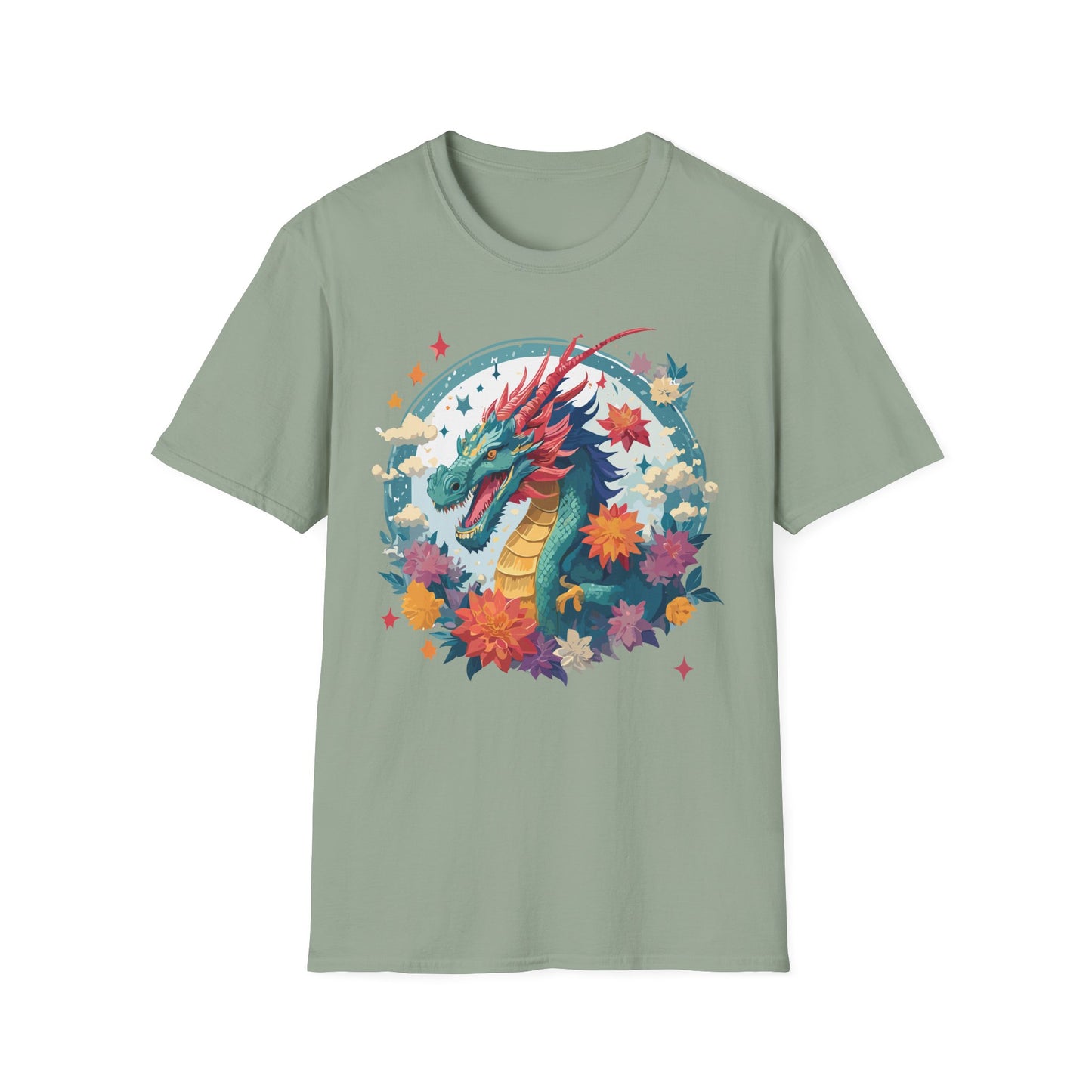 Dragon T Shirt, Dragon Shirt, Shirt with Animals, Animal Shirt