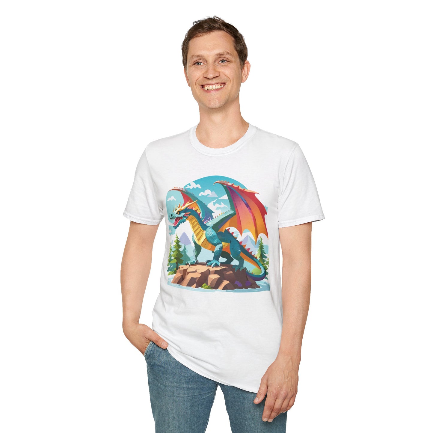Dragon T Shirt, Dragon Shirt, Shirt with Animals, Animal Shirt