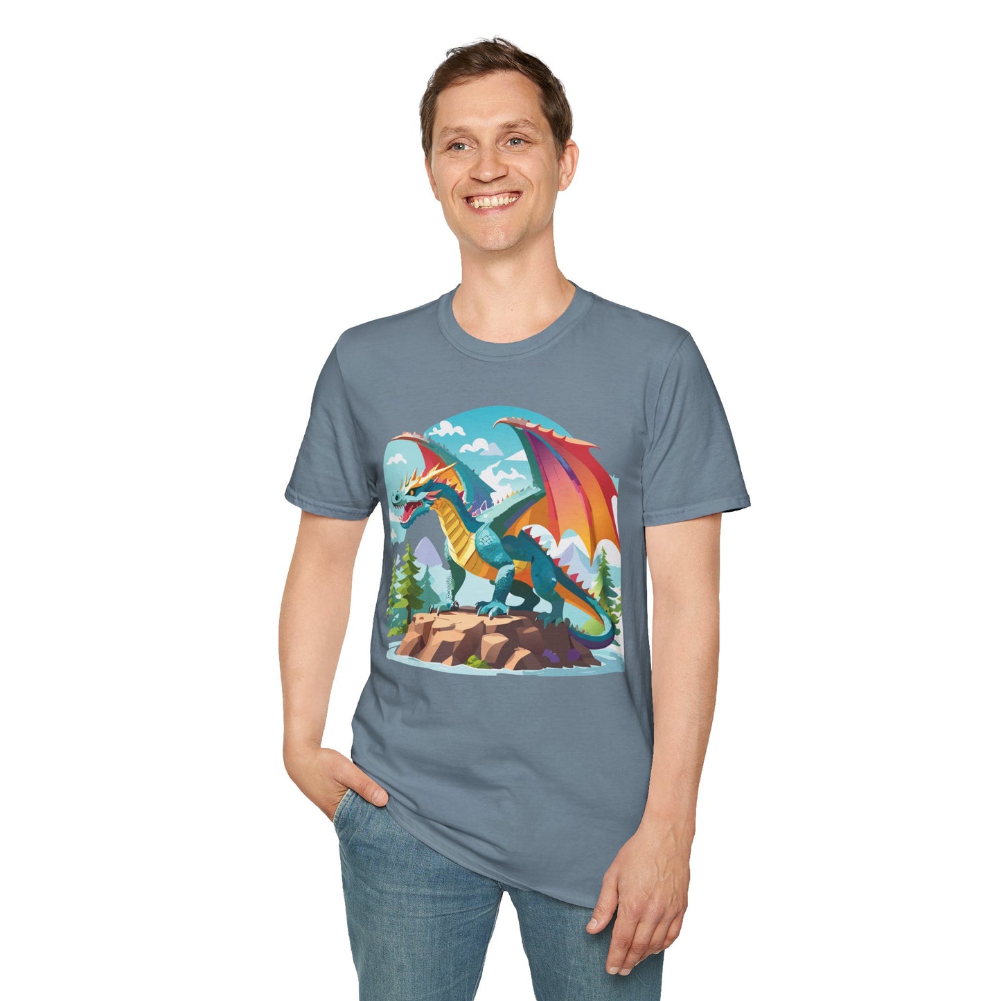 Dragon T Shirt, Dragon Shirt, Shirt with Animals, Animal Shirt