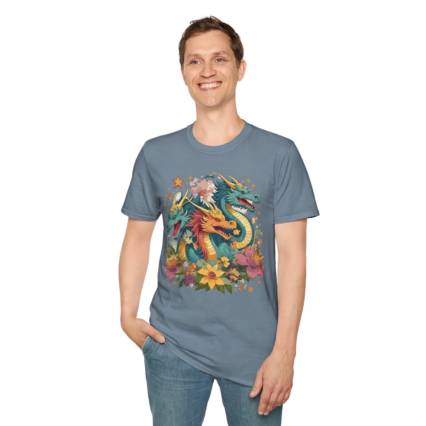 Dragon T Shirt, Dragon Shirt, Shirt with Animals, Animal Shirt