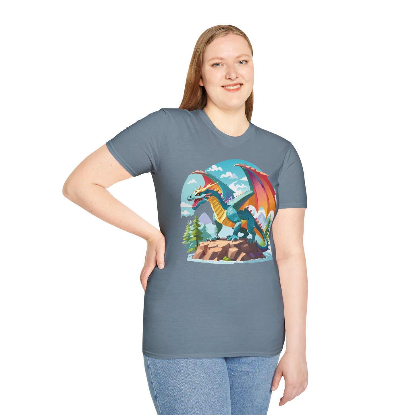 Dragon T Shirt, Dragon Shirt, Shirt with Animals, Animal Shirt