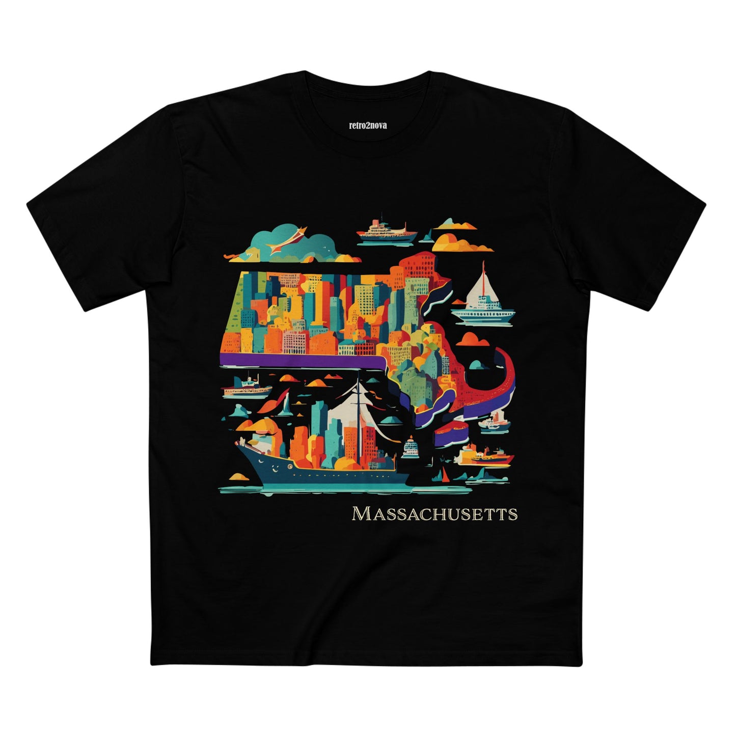 US State Shirts, Massachusetts Shirt