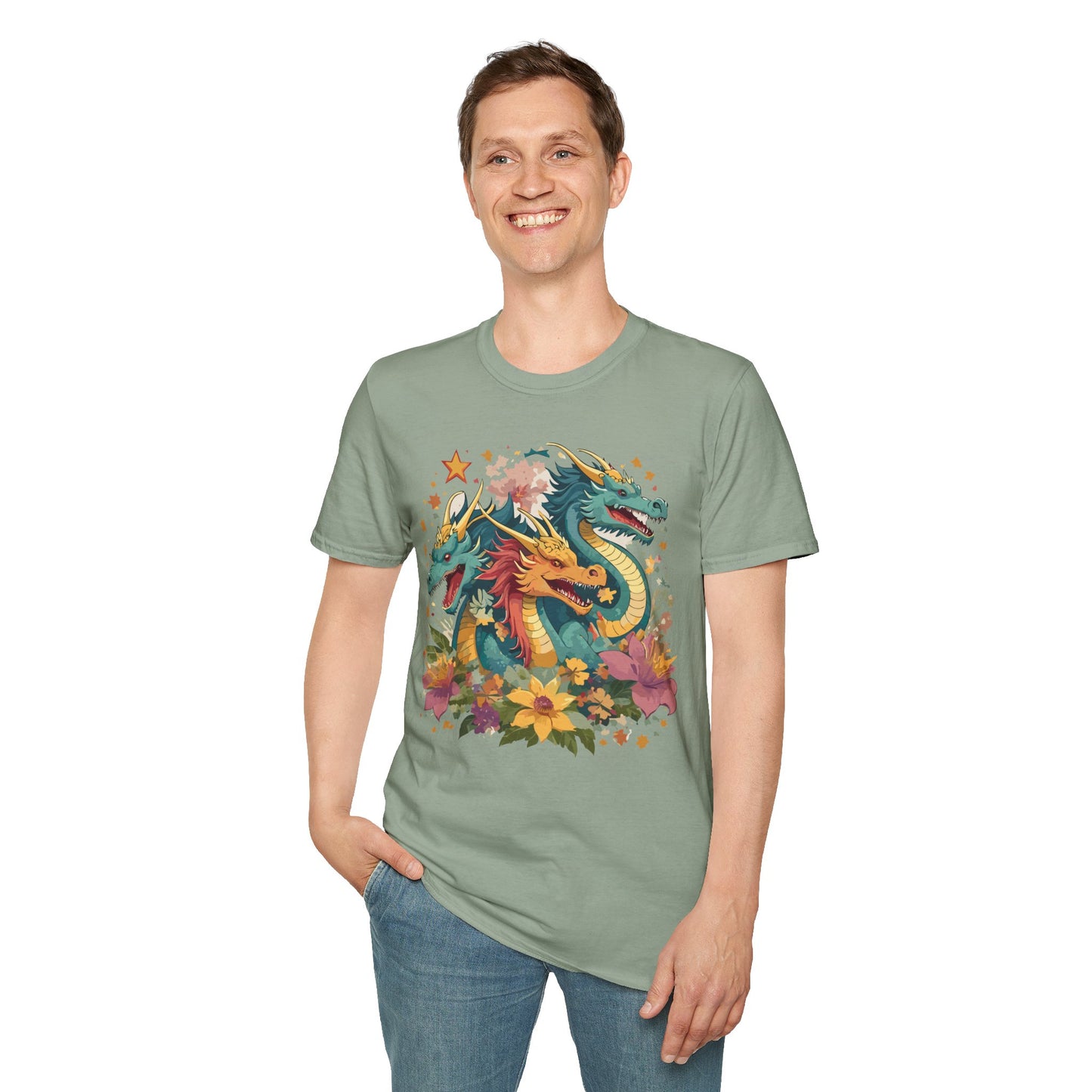 Dragon T Shirt, Dragon Shirt, Shirt with Animals, Animal Shirt