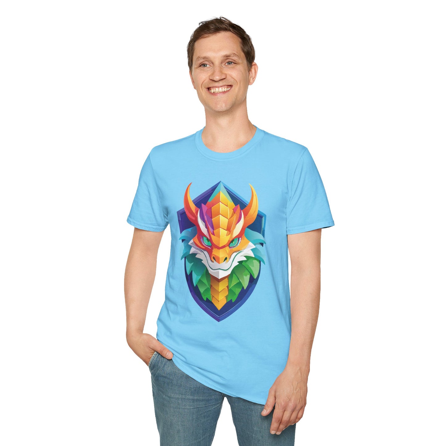 Dragon T Shirt, Dragon Shirt, Shirt with Animals, Animal Shirt