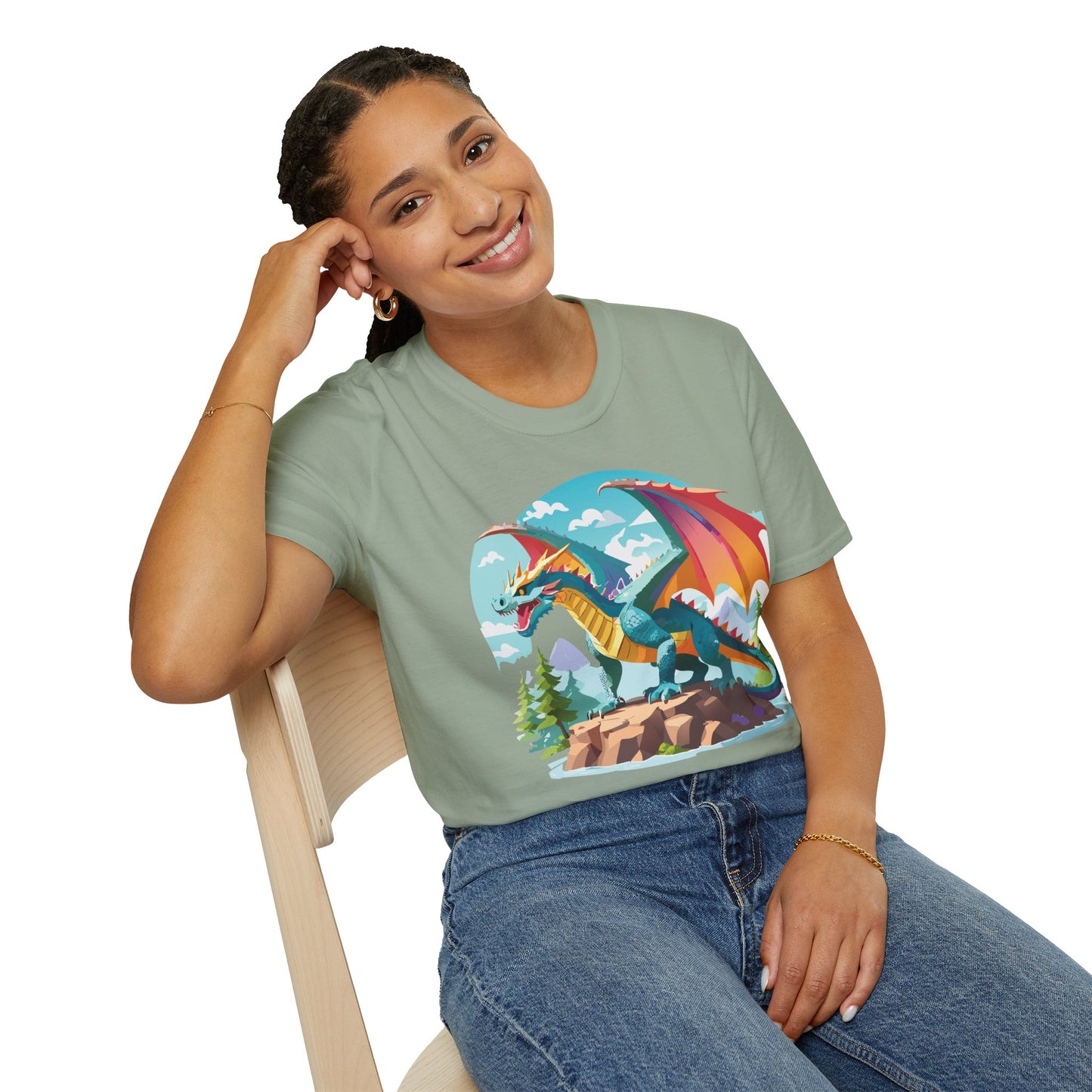 Dragon T Shirt, Dragon Shirt, Shirt with Animals, Animal Shirt