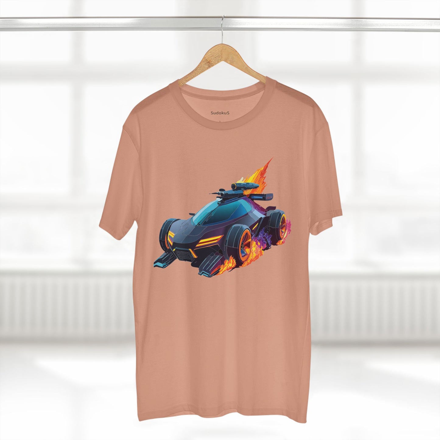 Unisex Car Shirt Hot Wheels Tee Premium Cotton With Unique Art Design For Everyday Wear