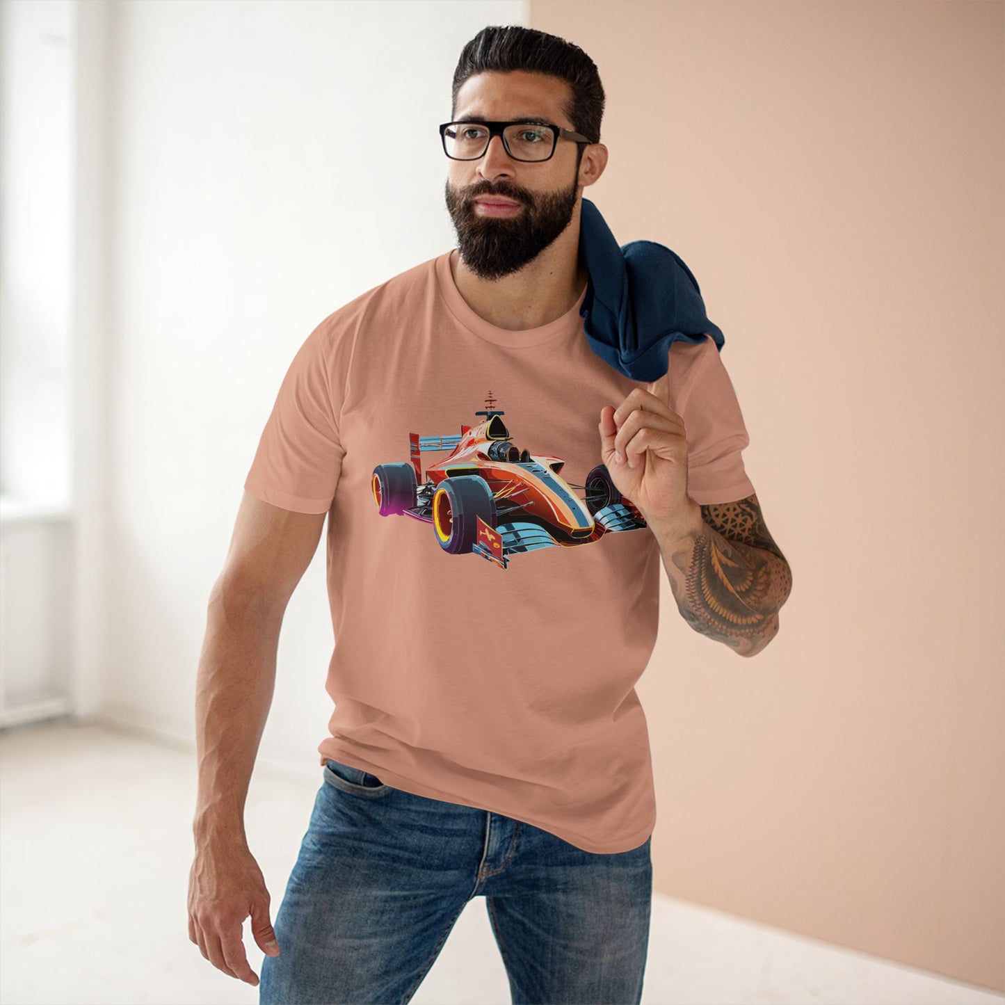 Unisex Car and Hot Wheels Shirt Premium Cotton Tee with Unique Art Design Graphic Illustration