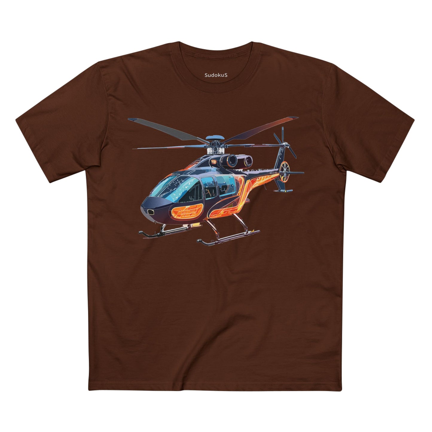 Helicopter Chopper Shirt Unisex Premium Cotton Tee With Unique Art Design Crew Neck Premium Quality