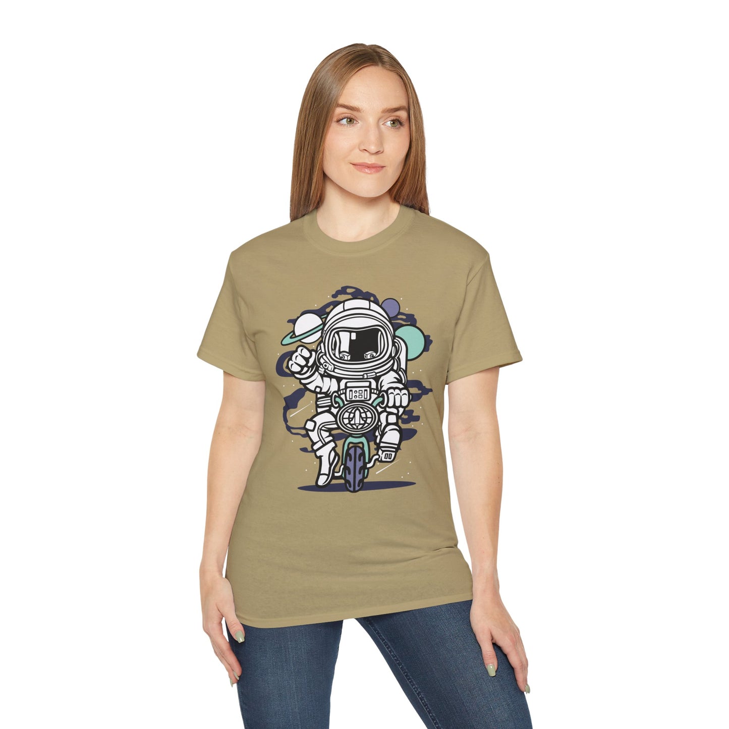 Astronaut Tee Shirt, Astronaut Graphic T‑Shirt, Cartoon Graphic T-Shirt, Art Design Shirt, Cosmos Tee Shirts 6