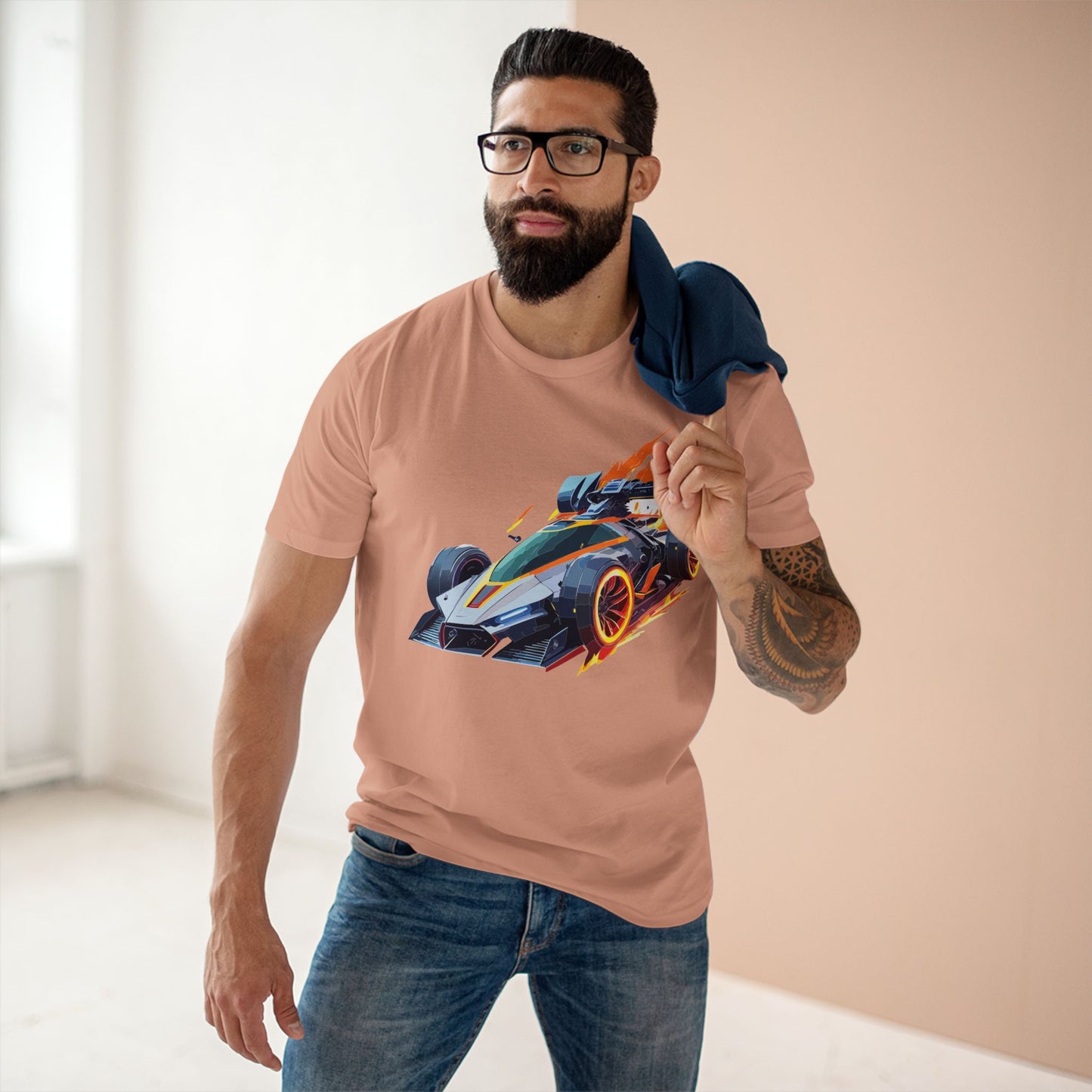 Car Shirt Hot Wheels Unisex Premium Cotton Tee With Unique Art Design Crew Neck Edition