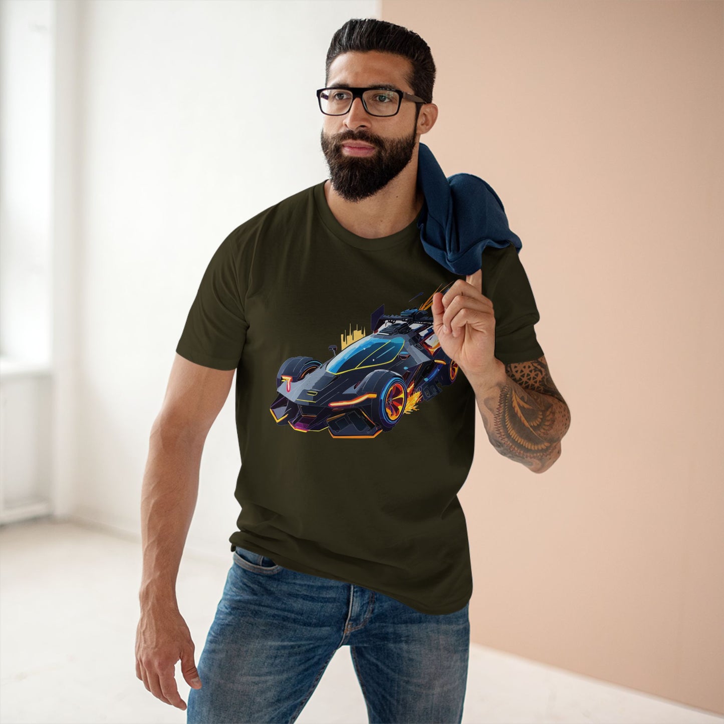 Hot Wheels Car Shirt Unisex Premium Cotton Tee With Unique Car Art Design For Everyday Wear