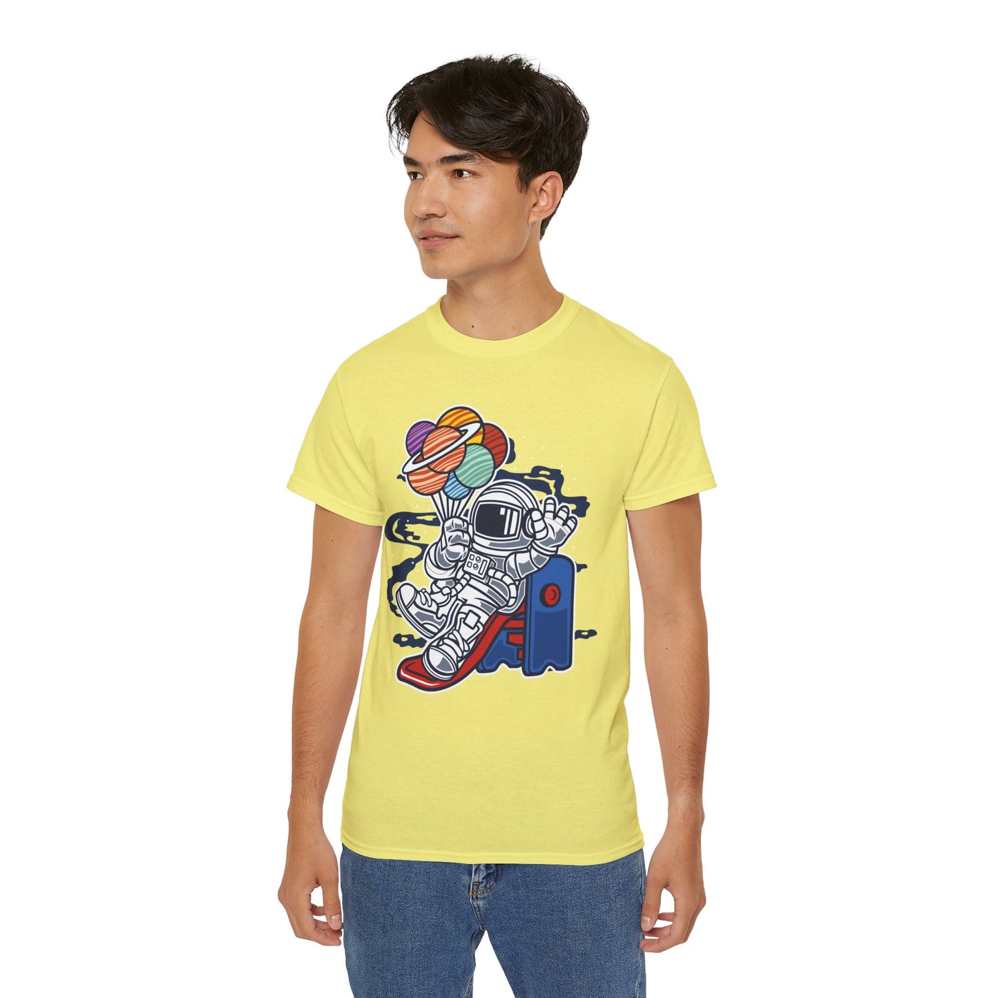 Astronaut Tee Shirt, Astronaut Graphic T‑Shirt, Cartoon Graphic T-Shirt, Art Design Shirt, Cosmos Tee Shirts 5