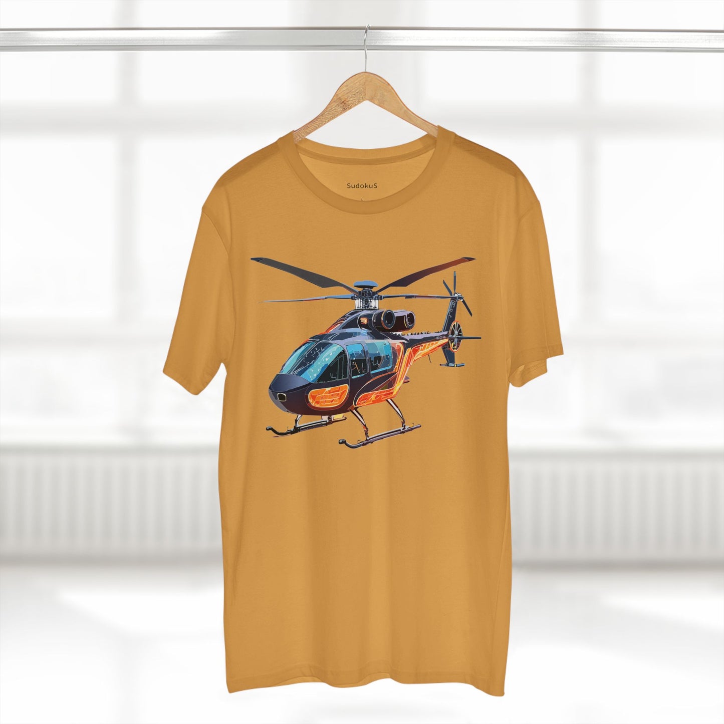 Helicopter Chopper Shirt Unisex Premium Cotton Tee With Unique Art Design Crew Neck Premium Quality