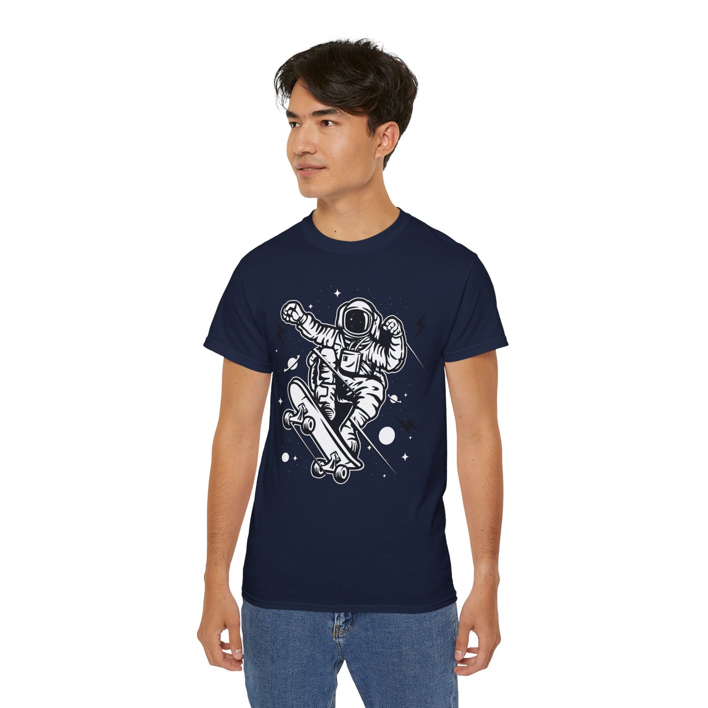 Astronaut Tee Shirt, Astronaut Graphic T‑Shirt, Cartoon Graphic T-Shirt, Art Design Shirt, Cosmos Tee Shirts 2