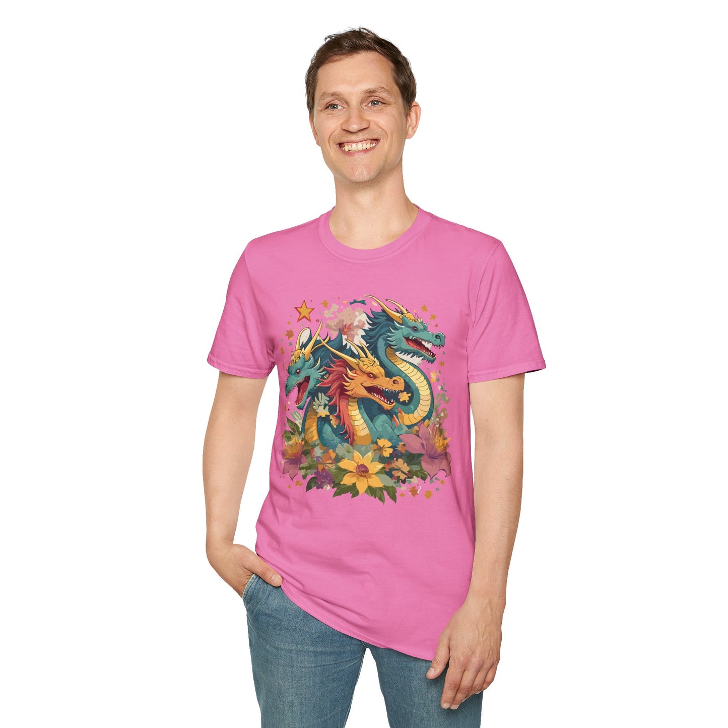 Dragon T Shirt, Dragon Shirt, Shirt with Animals, Animal Shirt