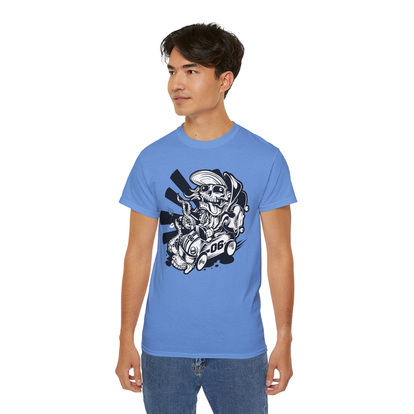 Skull Tee Shirt, Skull Graphic T‑Shirt, Cartoon Graphic T-Shirt, Art Design Shirt, Skull Tee Shirts