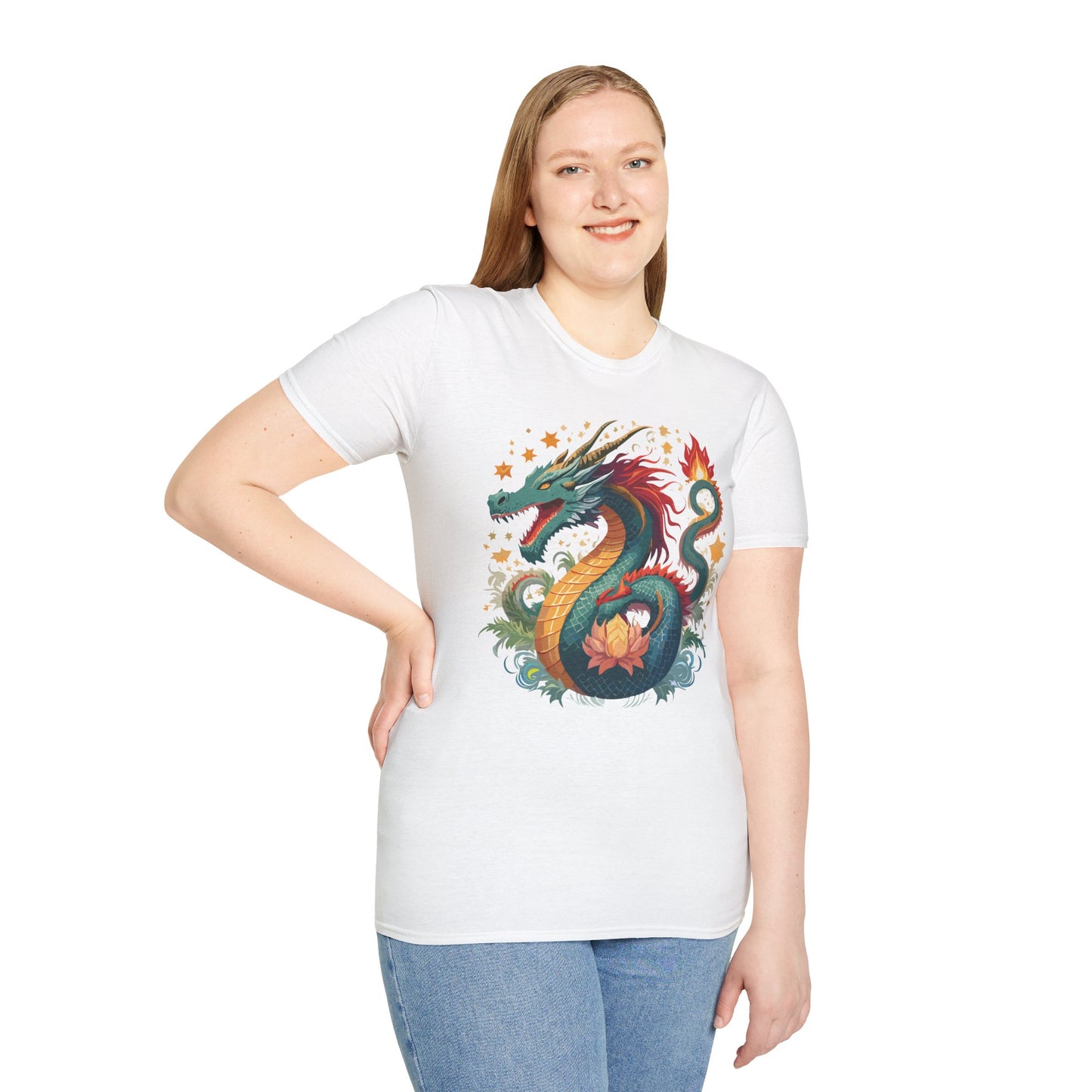 Dragon T Shirt, Dragon Shirt, Shirt with Animals, Animal Shirt