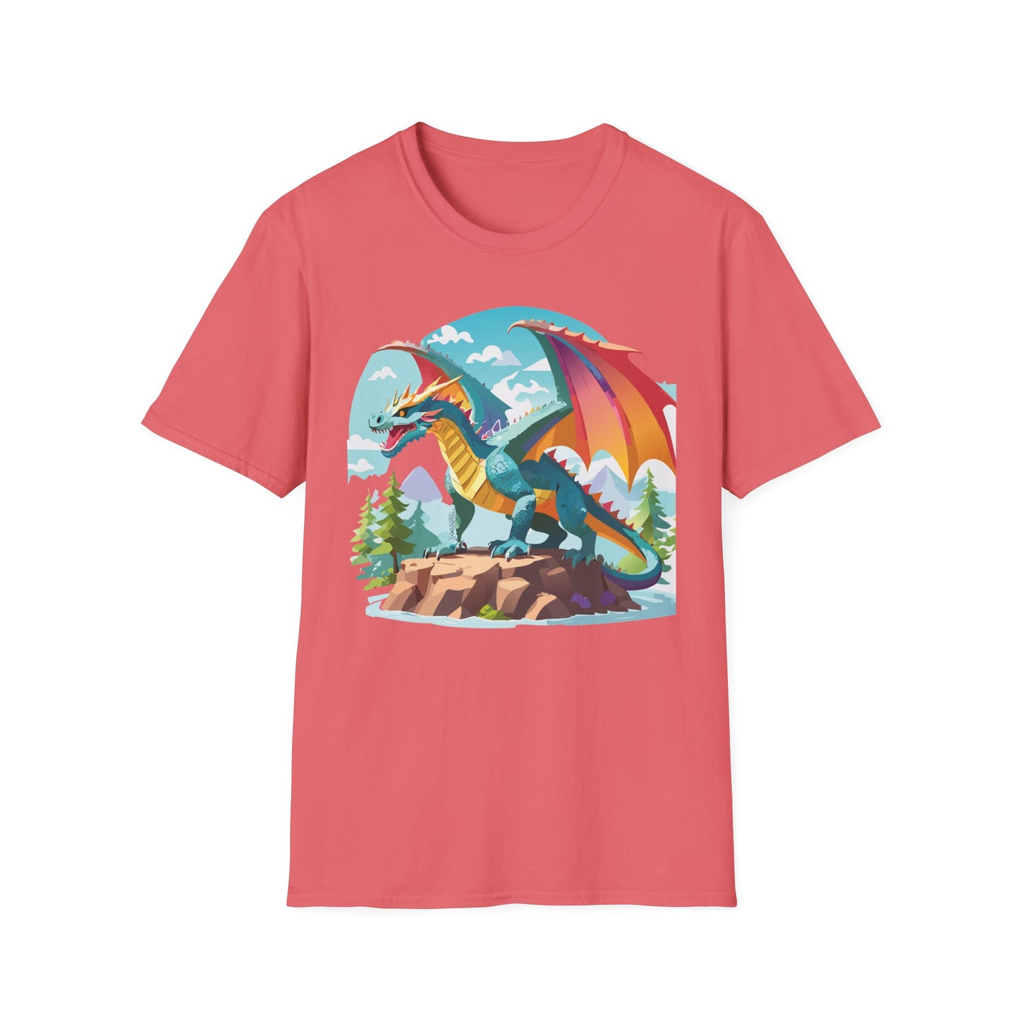 Dragon T Shirt, Dragon Shirt, Shirt with Animals, Animal Shirt