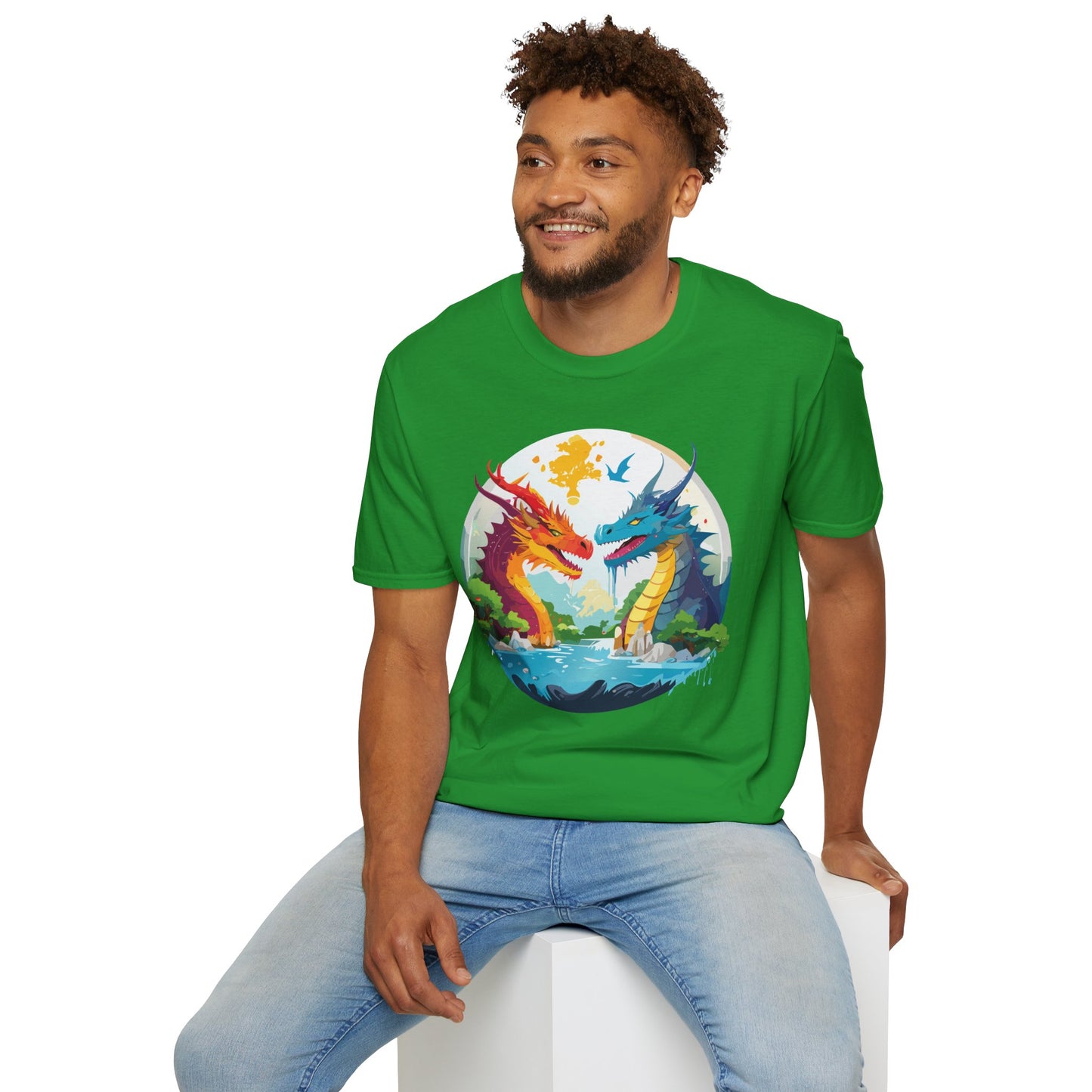 Dragon T Shirt, Dragon Shirt, Shirt with Animals, Animal Shirt