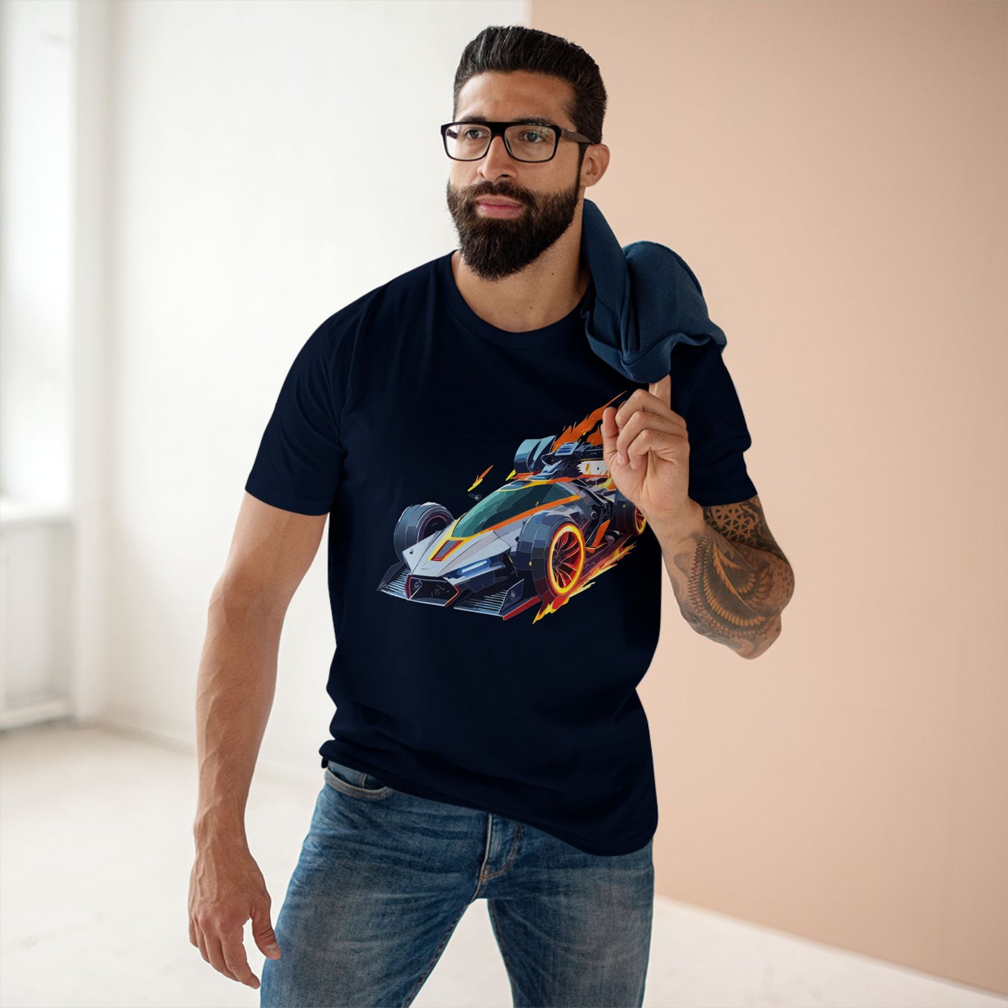 Car Shirt Hot Wheels Unisex Premium Cotton Tee With Unique Art Design Crew Neck Edition