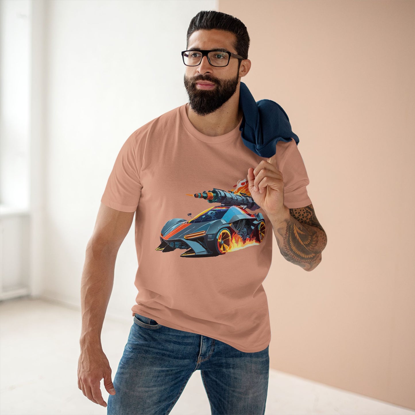 Hot Wheels Car Shirt Unisex Premium Cotton Tee Unique Art Design Preshrunk Regular Fit Crew Neck