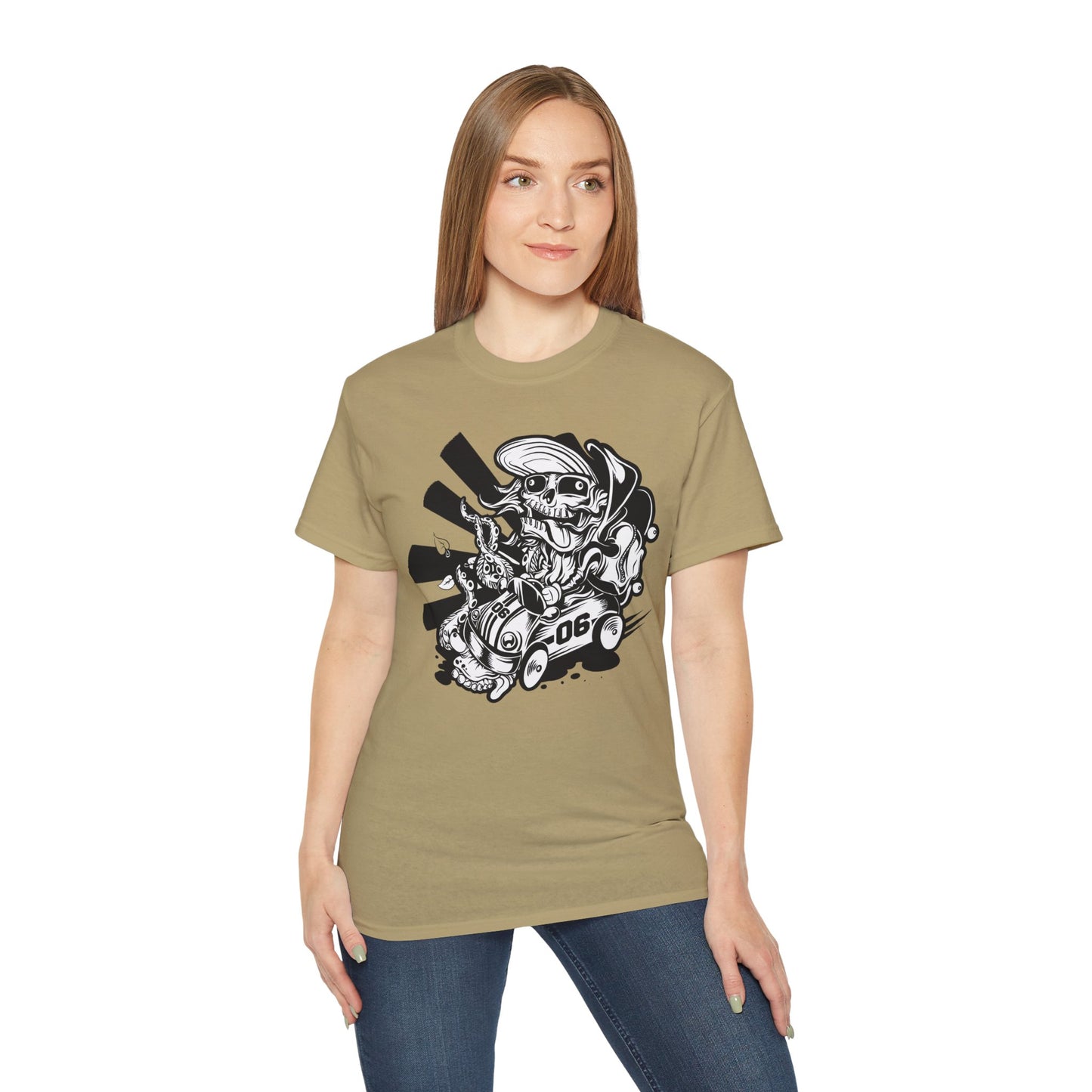 Skull Tee Shirt, Skull Graphic T‑Shirt, Cartoon Graphic T-Shirt, Art Design Shirt, Skull Tee Shirts