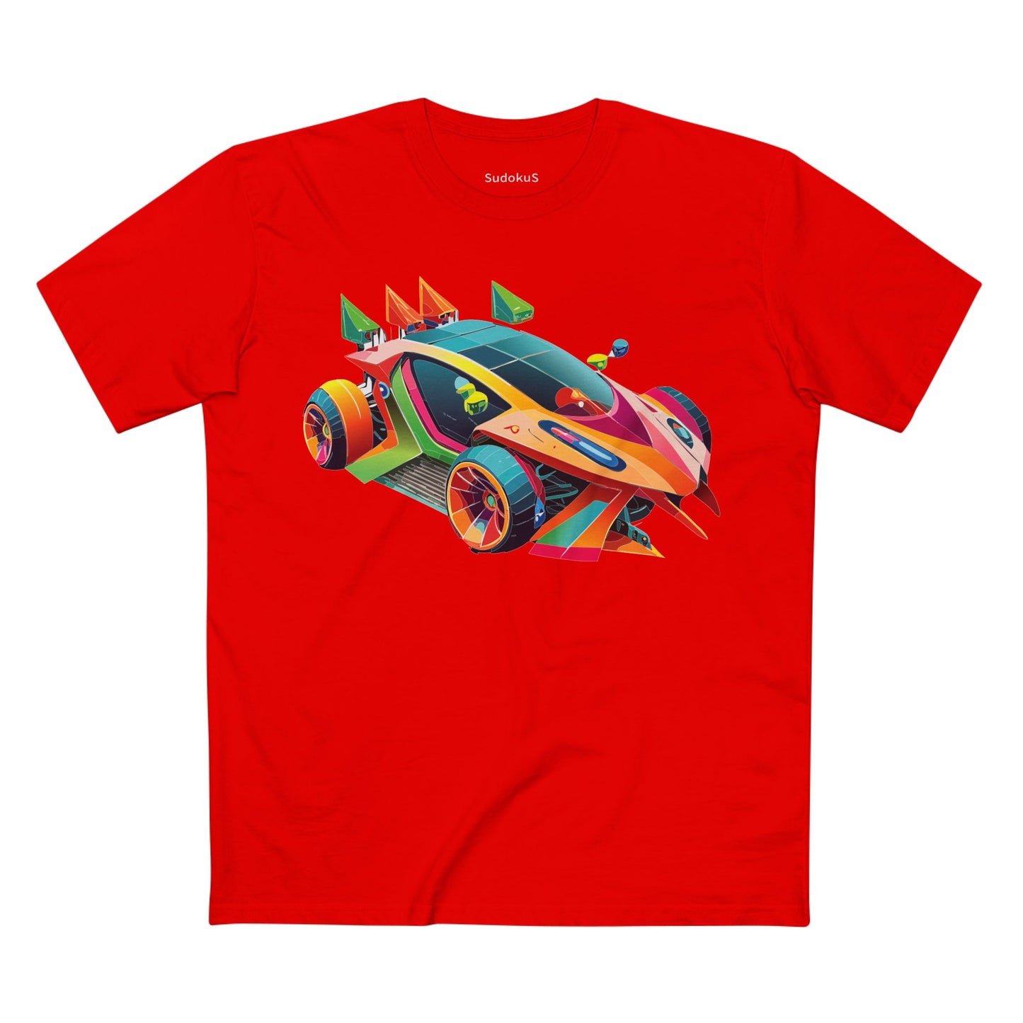 Unisex Hot Wheels Car Shirt Premium Cotton Tee With Unique Art Design Regular Fit Crew Neck Comfort