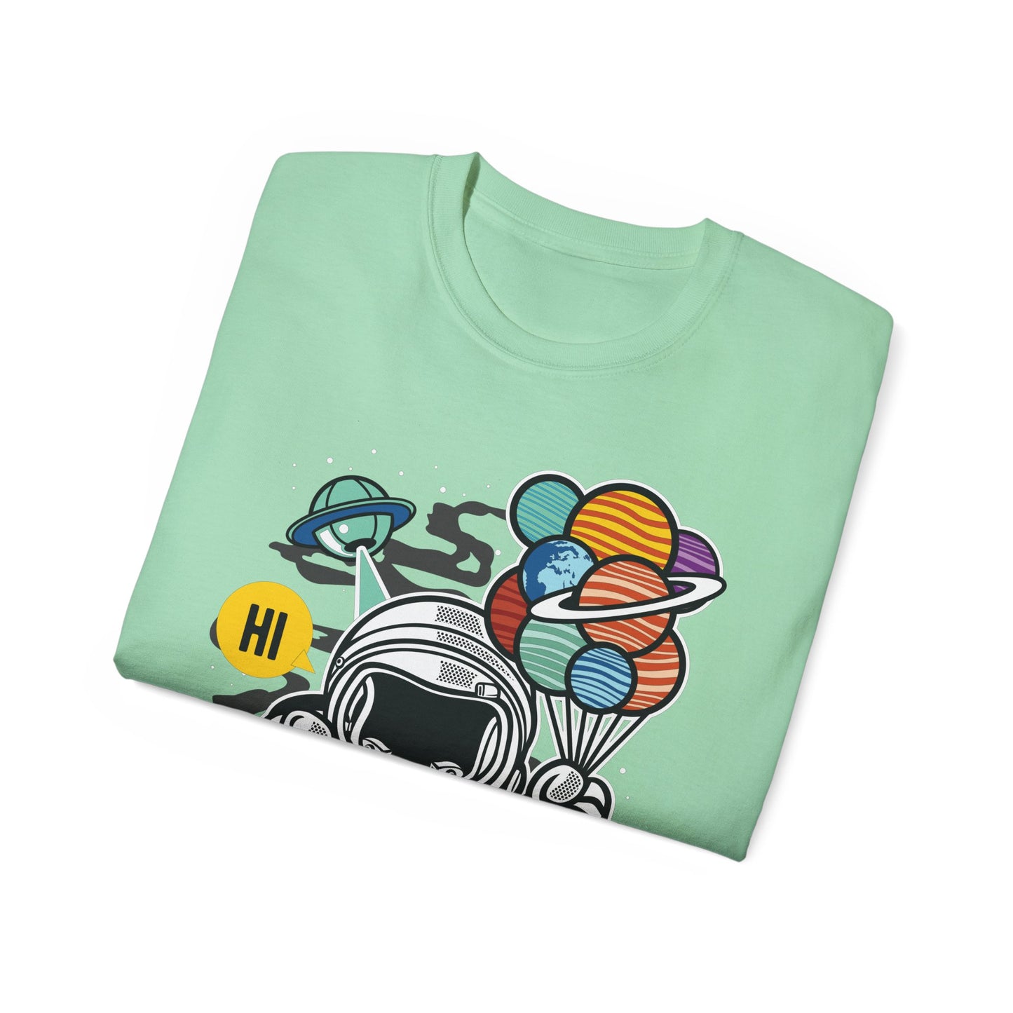 Astronaut Tee Shirt, Astronaut Graphic T‑Shirt, Cartoon Graphic T-Shirt, Art Design Shirt, Cosmos Tee Shirts 7