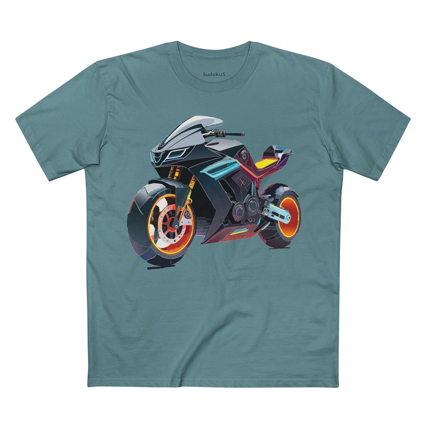 Unisex Premium Cotton Bike Shirt Moto Tee With Unique Art Design Regular Fit Preshrunk Crew Neck